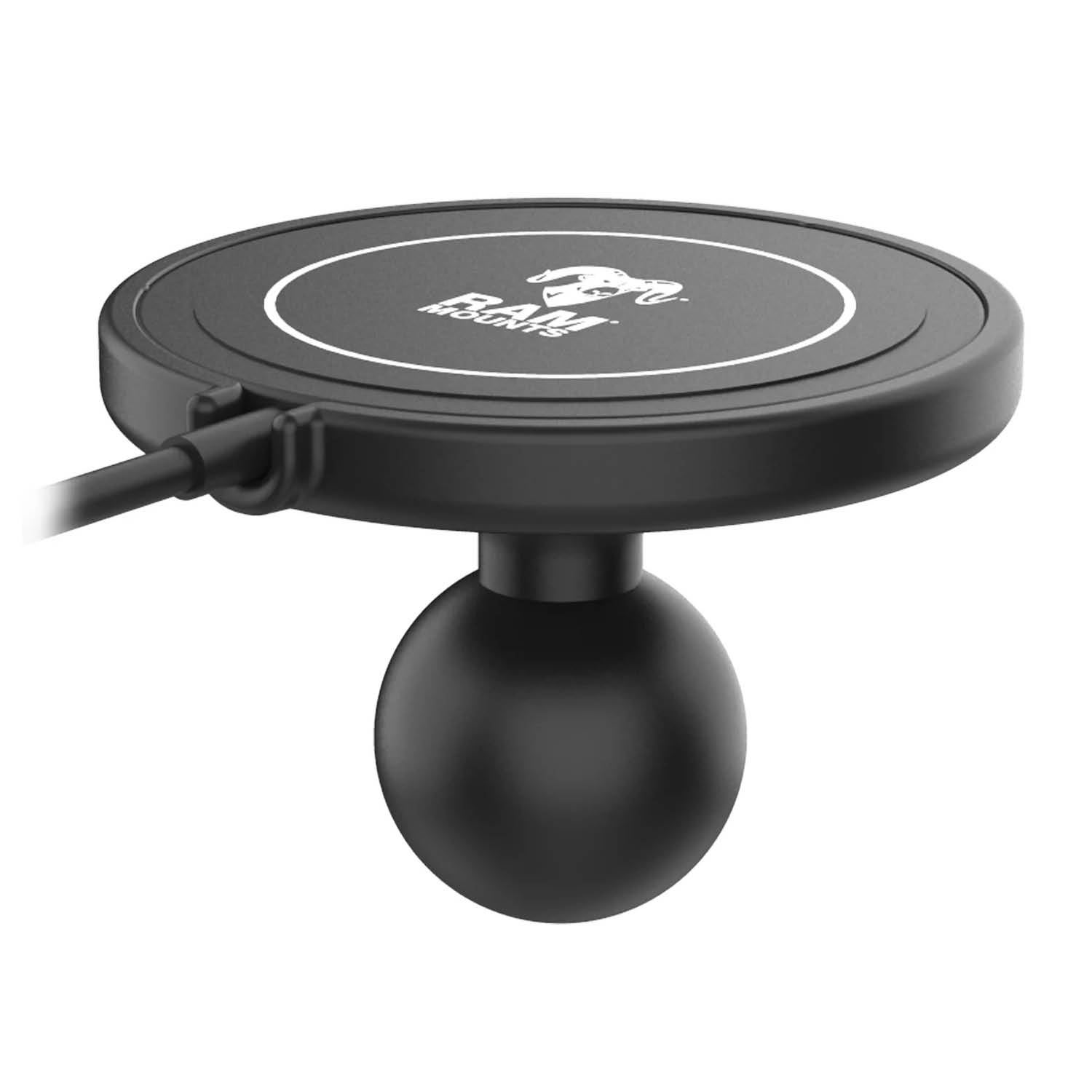 RAM Mounts Verbundstoff-Adapter inkl. Qi2 15W Wireless Charger - B-Kugel (1 Zoll)