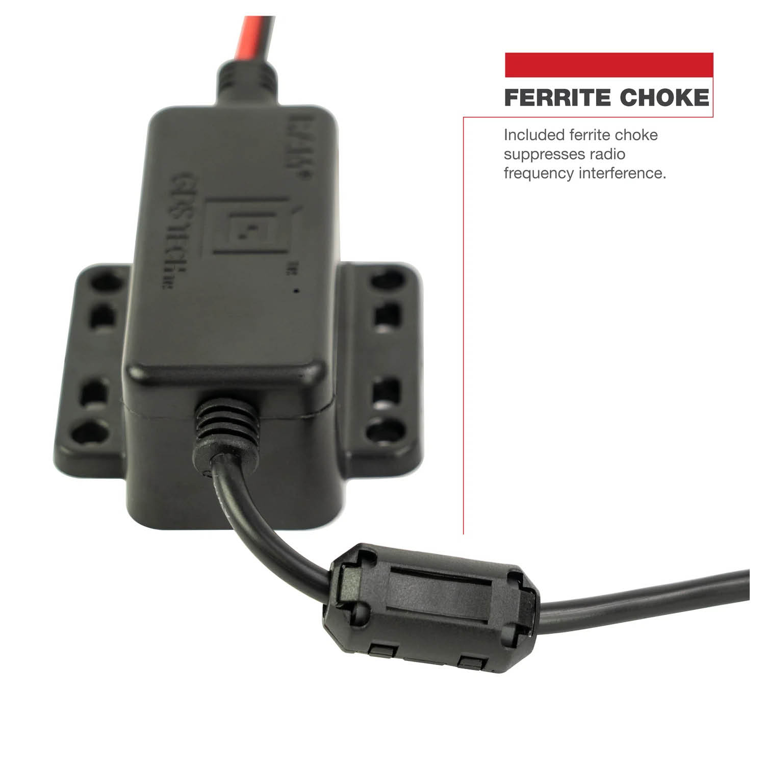 RAM Mounts GDS Strom-Modul - SAE/offene Enden - 30-60V DC Eingang - 5-12V DC Ausgang - 25W - Power Delivery - USB-C-Stecker
