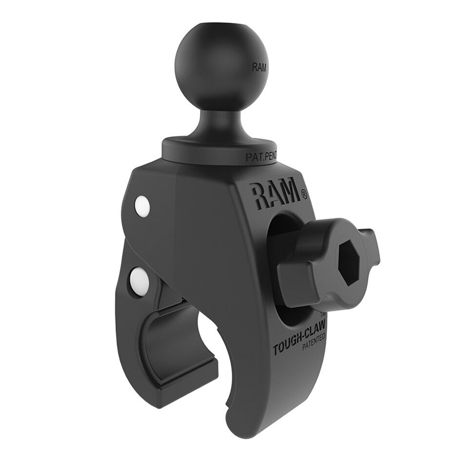 RAM Mounts Tough-Claw Halteklammer (klein) mit Feststellschraube - B-Kugel (1 Zoll), Durchmesser 15,9-29,0 mm RAM Mounts Tough-Claw Halteklammer (klein) mit Feststellschraube - B-Kugel (1 Zoll), Durchmesser 15,9-29,0 mm