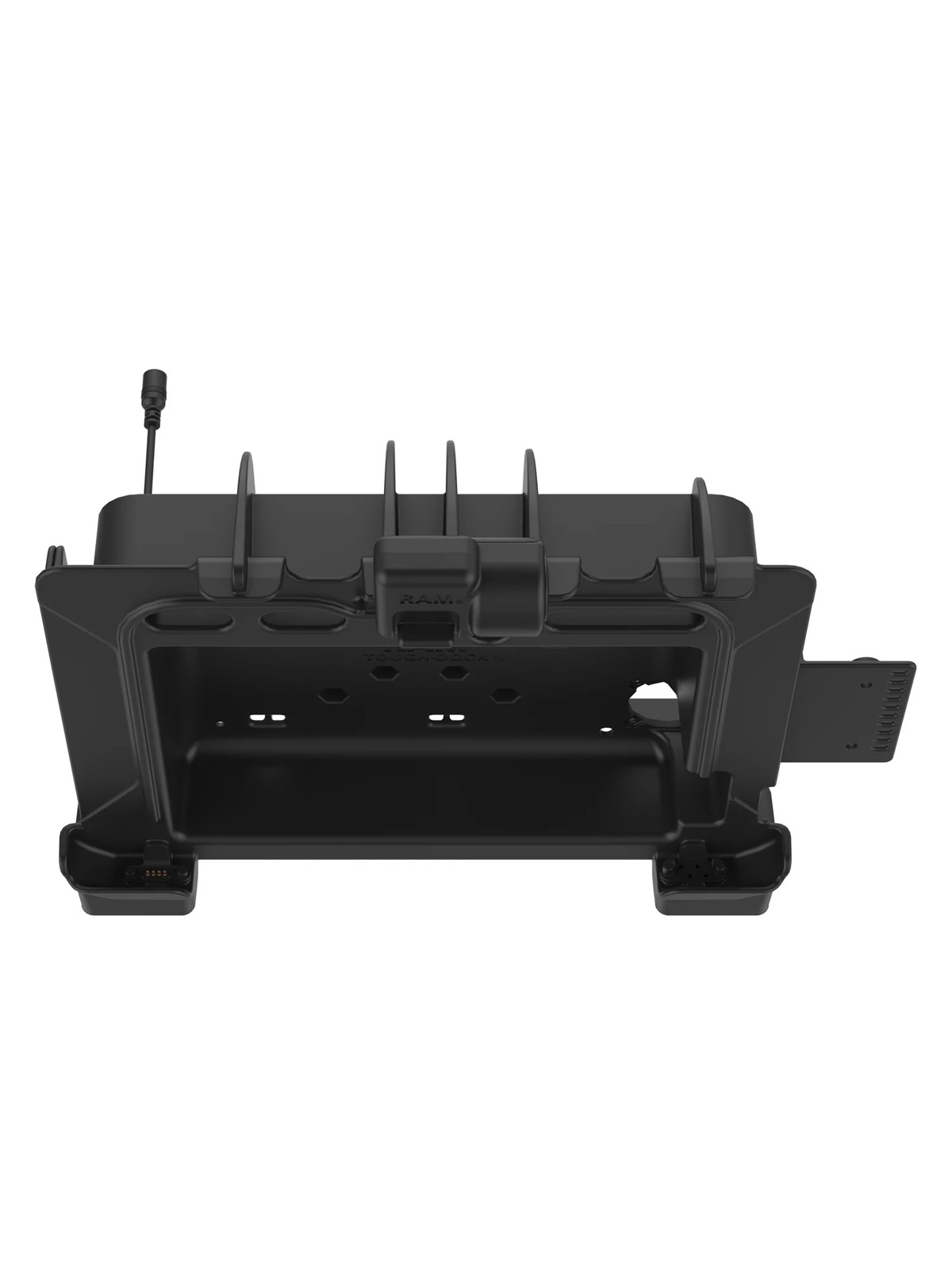 RAM Mounts Form-Fit Halteschale (Schnappverschluss) für Zebra ET80 & ET85 2-In-1 Tablets - mit & ohne Rugged Boot und Tastatur - 5.5mm DC-Anschluss
