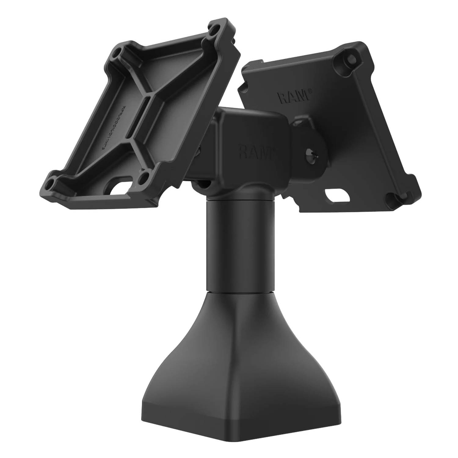 RAM Mounts Standfuss (7 Zoll) - zwei 180° schwenkbare 100x100 mm VESA Aufnahmen