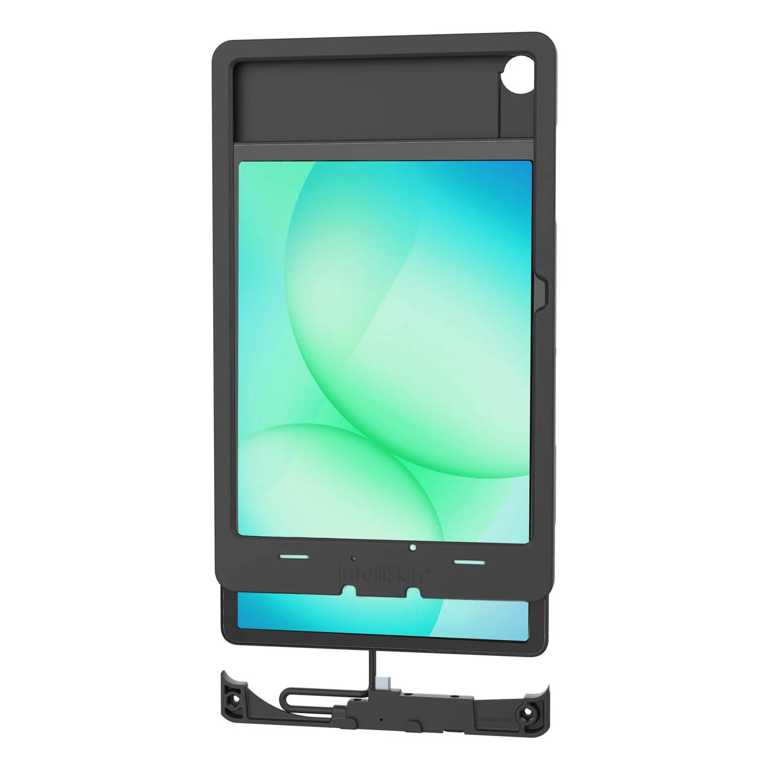 RAM Mounts IntelliSkin Thin-Case Ladeschutzhülle für Samsung Galaxy Tab A9+/A11+ inkl. MagTek Modul - Rückseitige Pogo-Pads - Externer USB-C Anschluss - GDS-Technologie