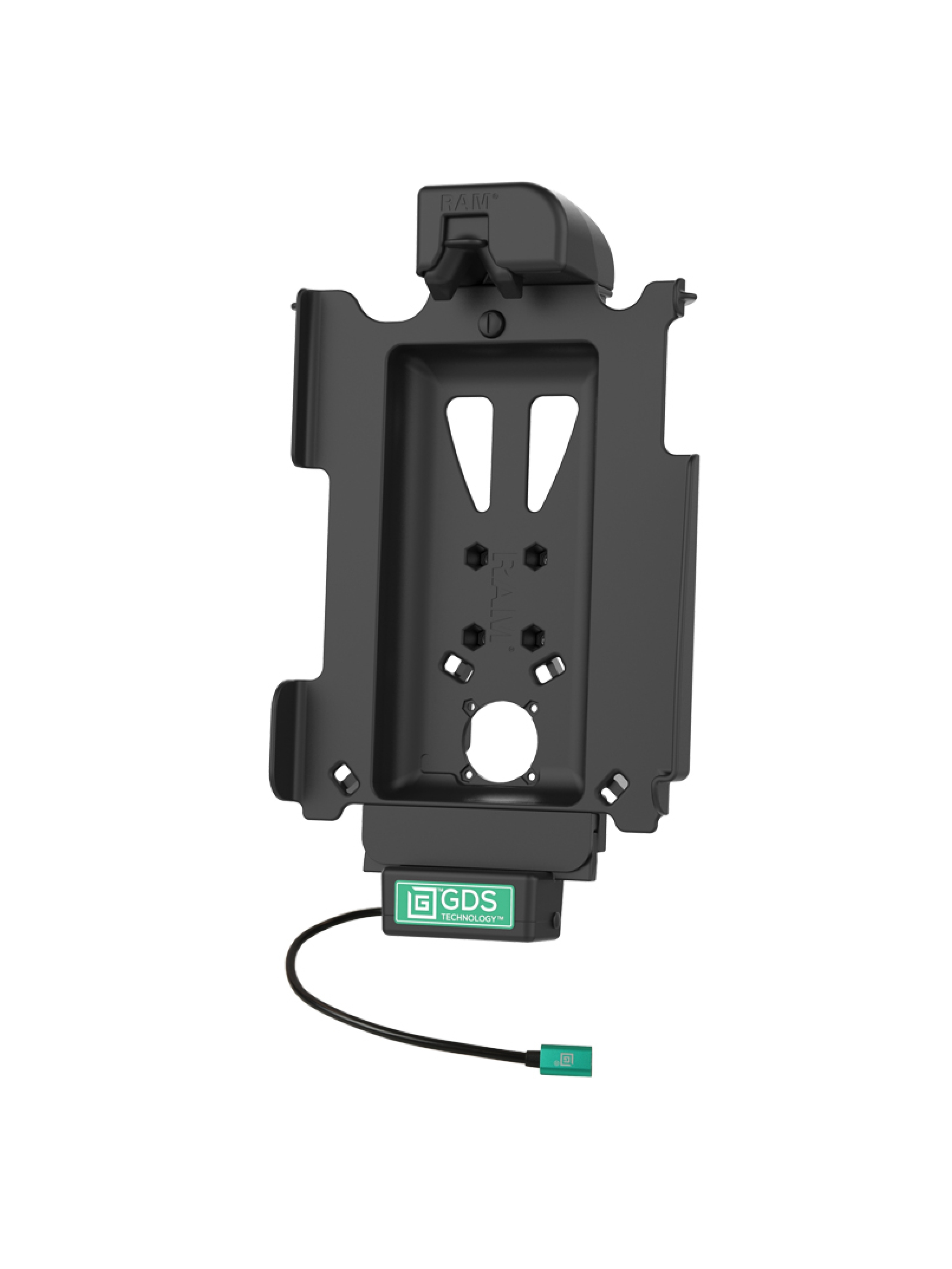 RAM Mounts GDS Tough-Dock Halteschale (Schnappverschluss) für Apple iPad 10. & 11. Gen, Pro 11" (M4 & M5), Air 11" (M2, M3 & M4) - In IntelliSkin Next-Gen Schutzhülle - USB-C Anschluss