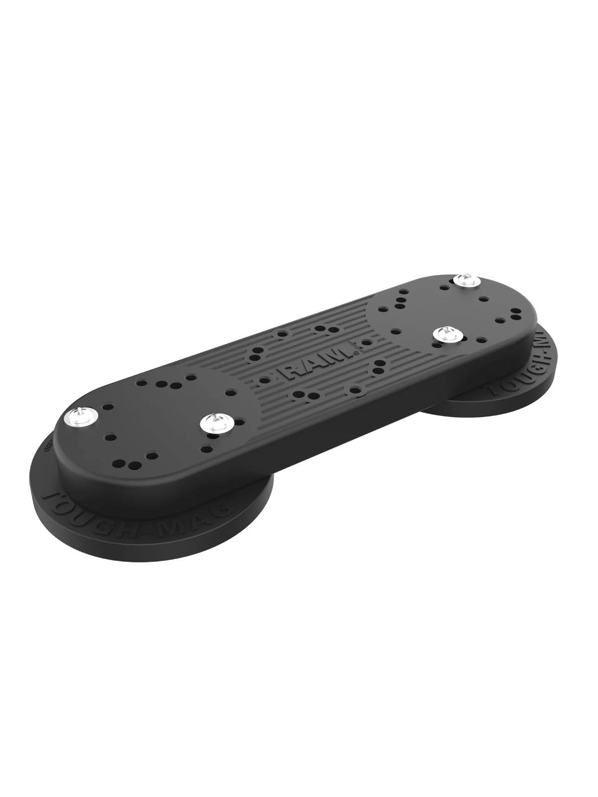RAM Mounts Tough-Mag™ Doppel-Magnetbasis - Verbundstoffplatte, 4-Loch AMPS Lochraster
