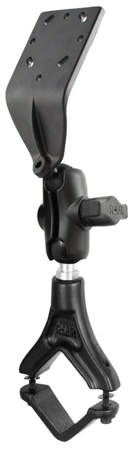 RAM Mounts Set - B-Kugel (1 Zoll), Pilatus-Klemme, kurzer Verbindungsarm, gewölbte Adapterplatte