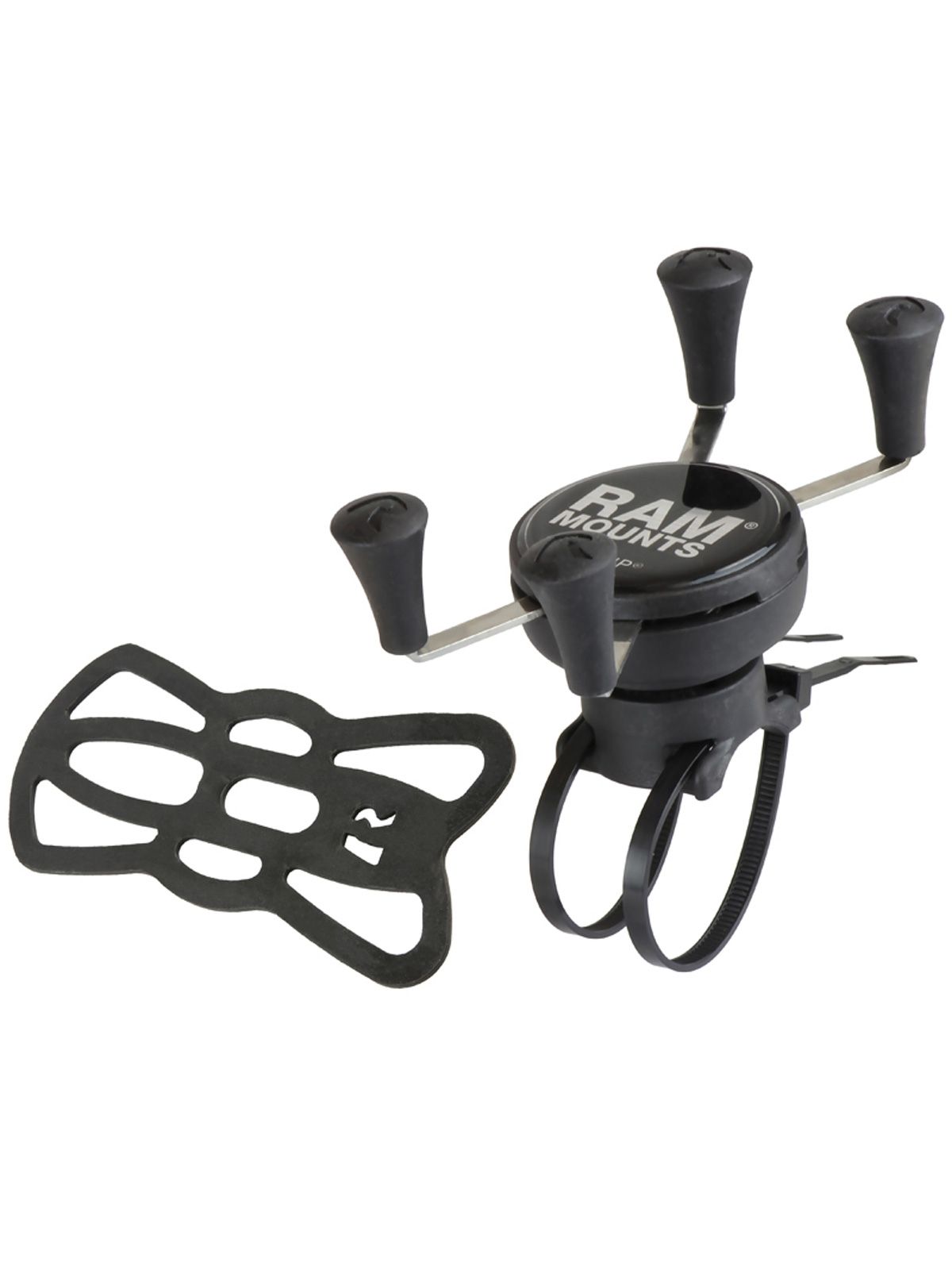 RAM Mounts X-Grip EZ On/Off Lenker-Halterung für Smartphones - Bis 82,55 mm Breite - Durchmesser von 12,7 mm bis 42,67 mm