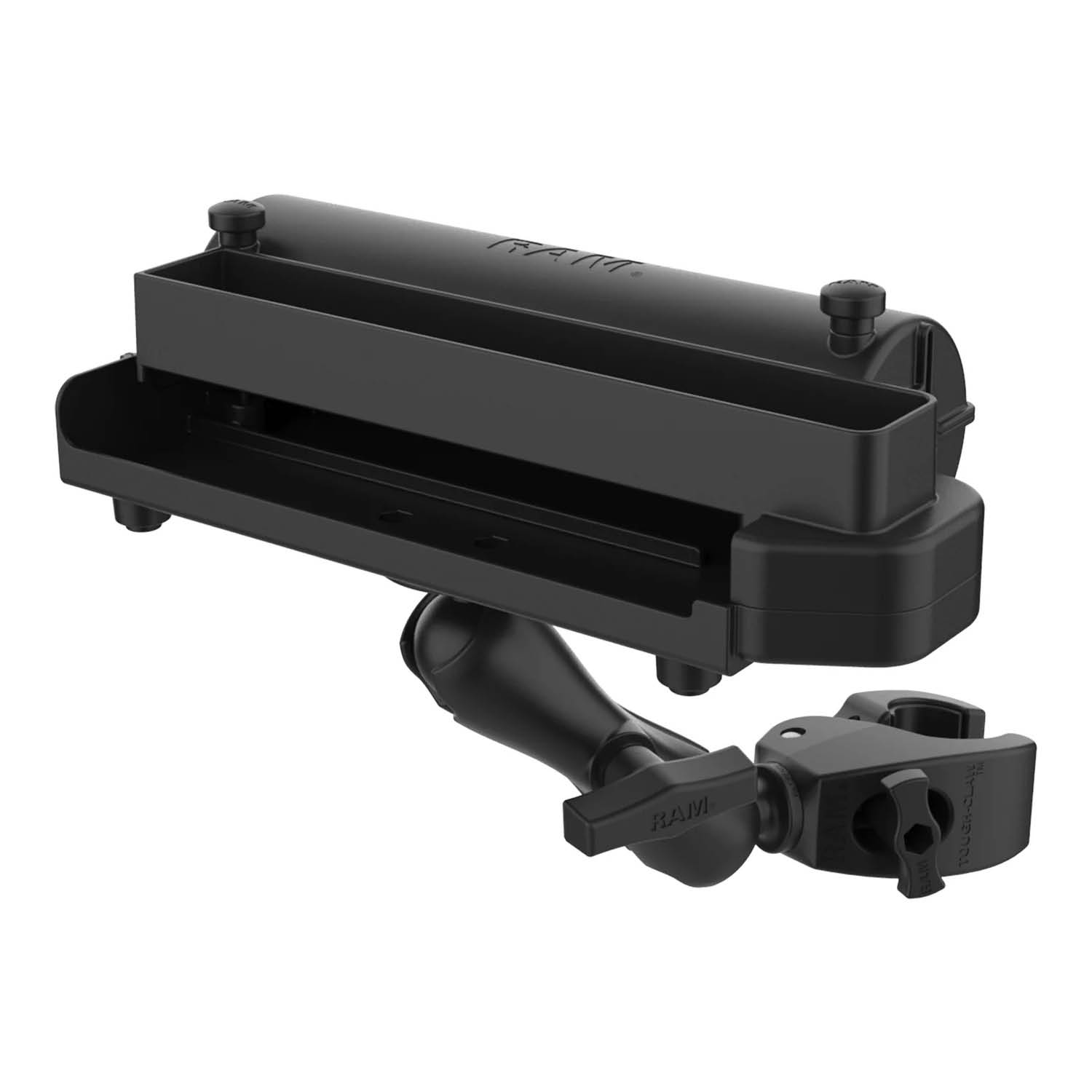 RAM Mounts Klemmhalterung für Brother PocketJet Drucker - C-Kugel (1,5 Zoll), Medium Tough-Claw™ (25,4-40,6 mm Durchmesser)