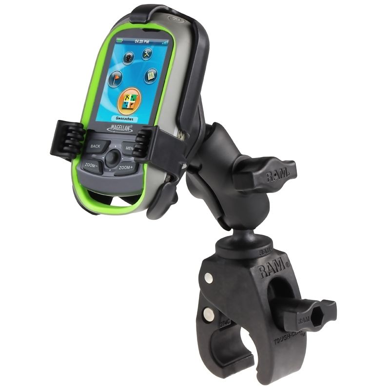RAM Mounts Tough-Claw Halterung für Magellan Explorist GC - B-Kugel (1 Zoll), Tough-Claw klein (Durchmesser 15,9-29,0 mm), kurzer Verbindungsarm ca. 60 mm)