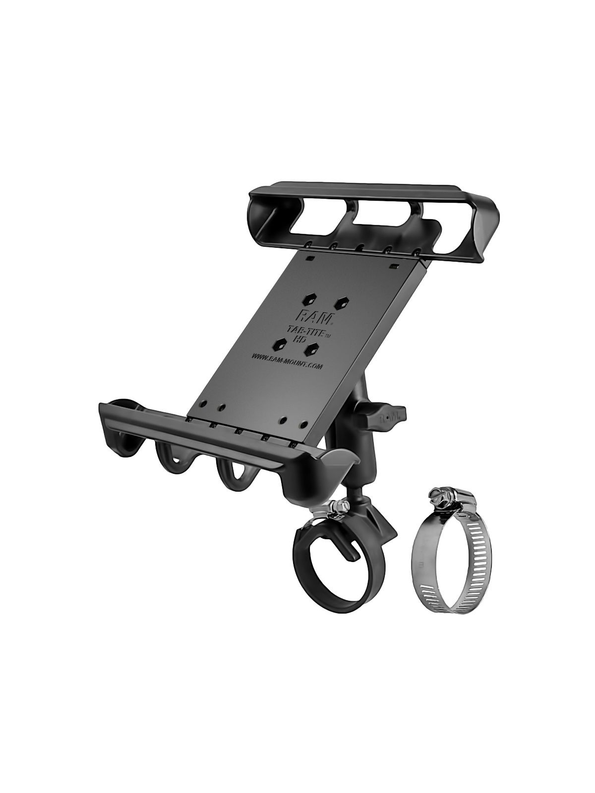 RAM Mounts Tablet-Halterung 10 Zoll Tablets - B-Kugel (1 Zoll), mit Rohrschelle