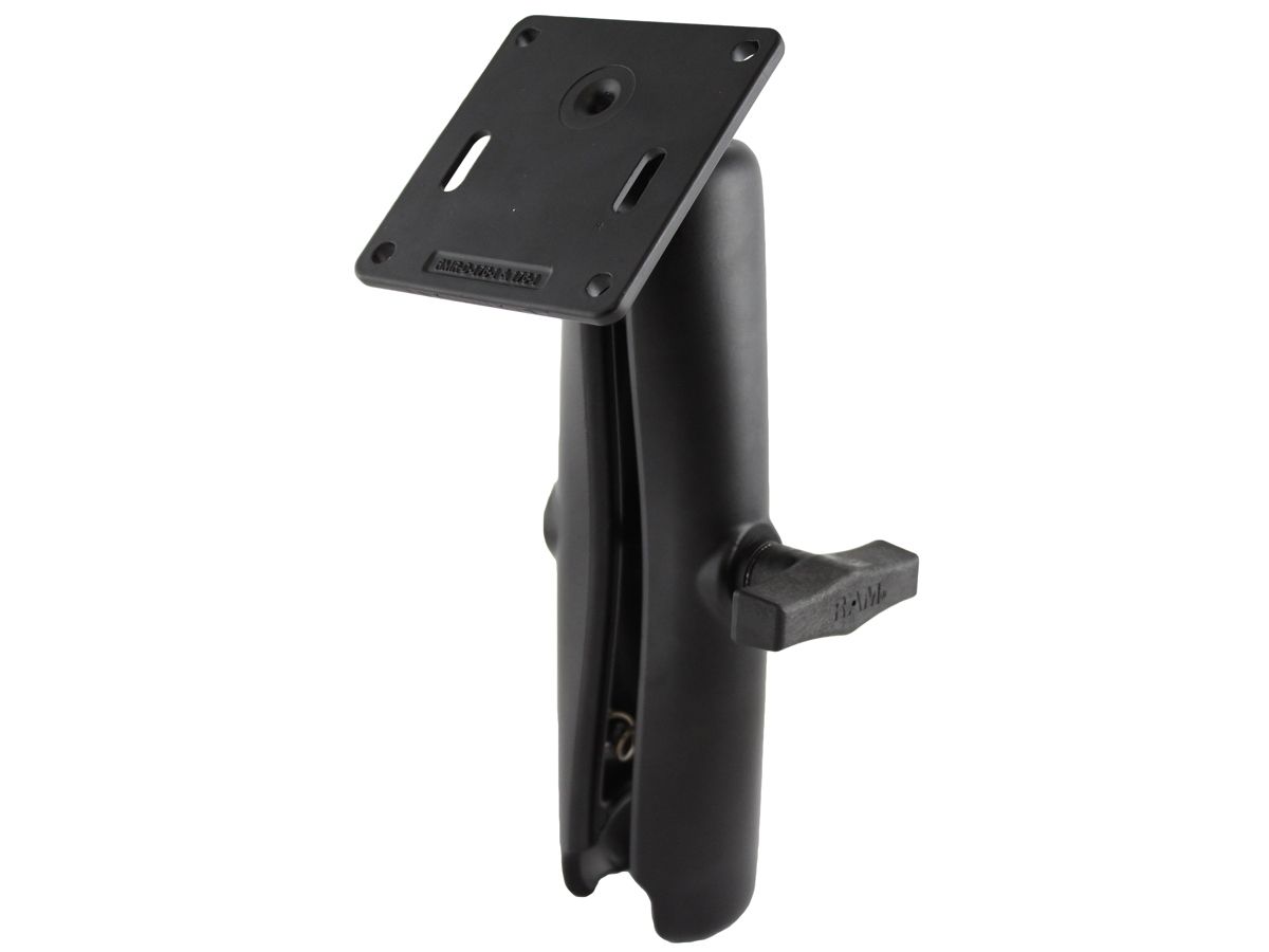 RAM Mounts Set - VESA-Platte (75x75 mm Lochraster), langer Verbindungsarm, C-Kugel (1,5 Zoll), im Polybeutel