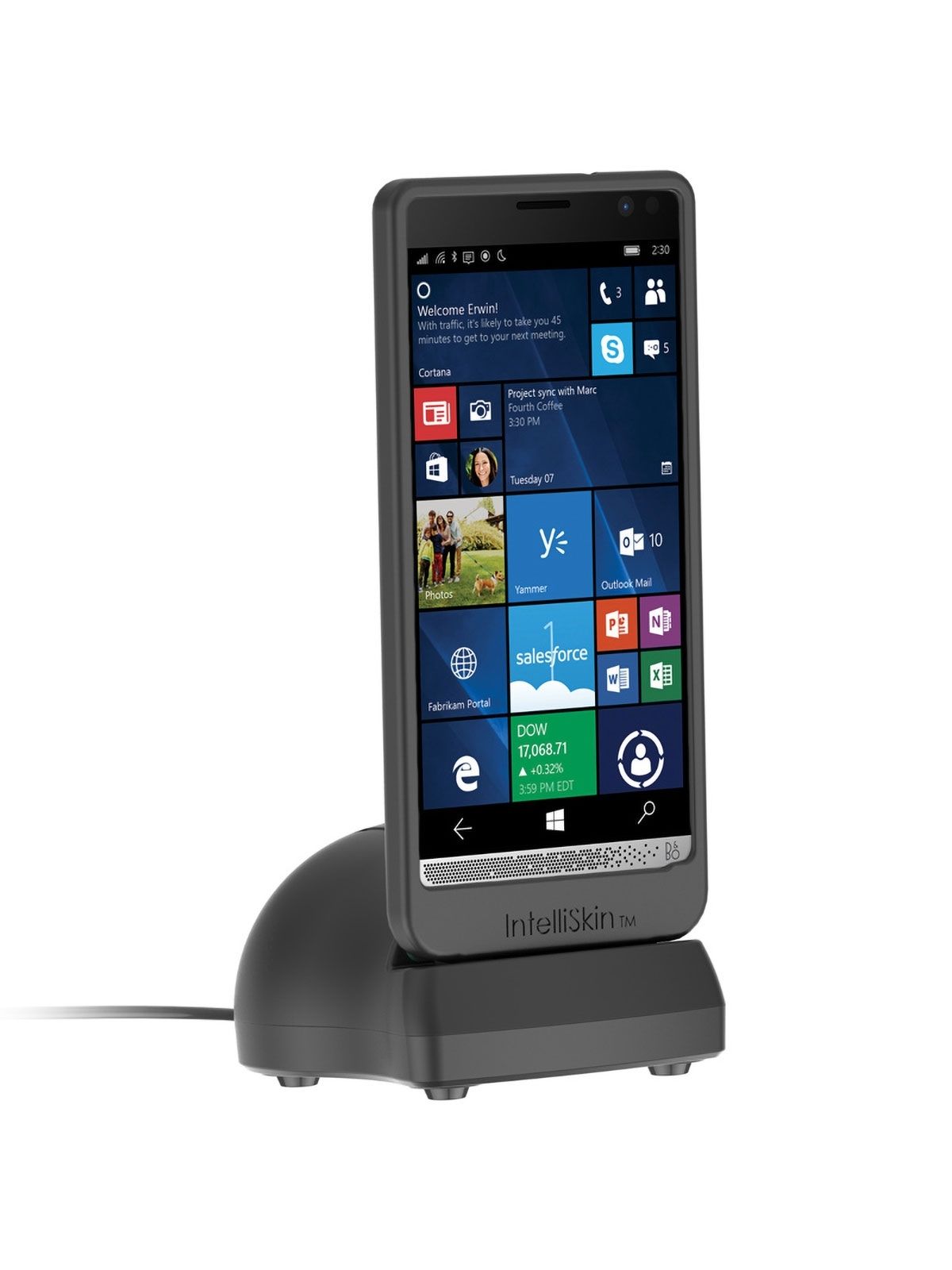 RAM Mounts GDS Tisch-Ladestation für Smartphones & Tablets - In IntelliSkin Schutzhülle - Inkl. USB-C/USB-A Kabel