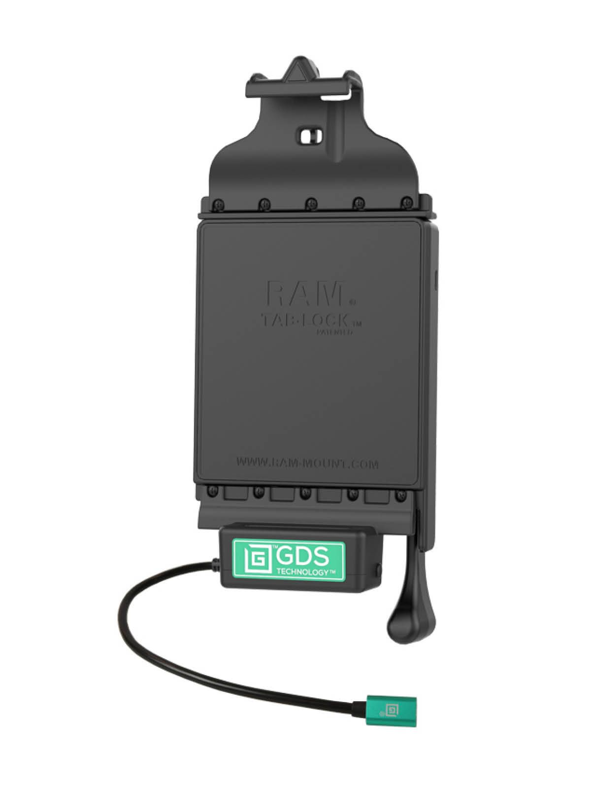 RAM Mounts GDS Tab-Lock Halteschale (Schlüsselverriegelung) für Samsung Tab A 8.4 & A 8.0 (2019) - in IntelliSkin Next Gen Schutzhülle - USB-C-Anschluss