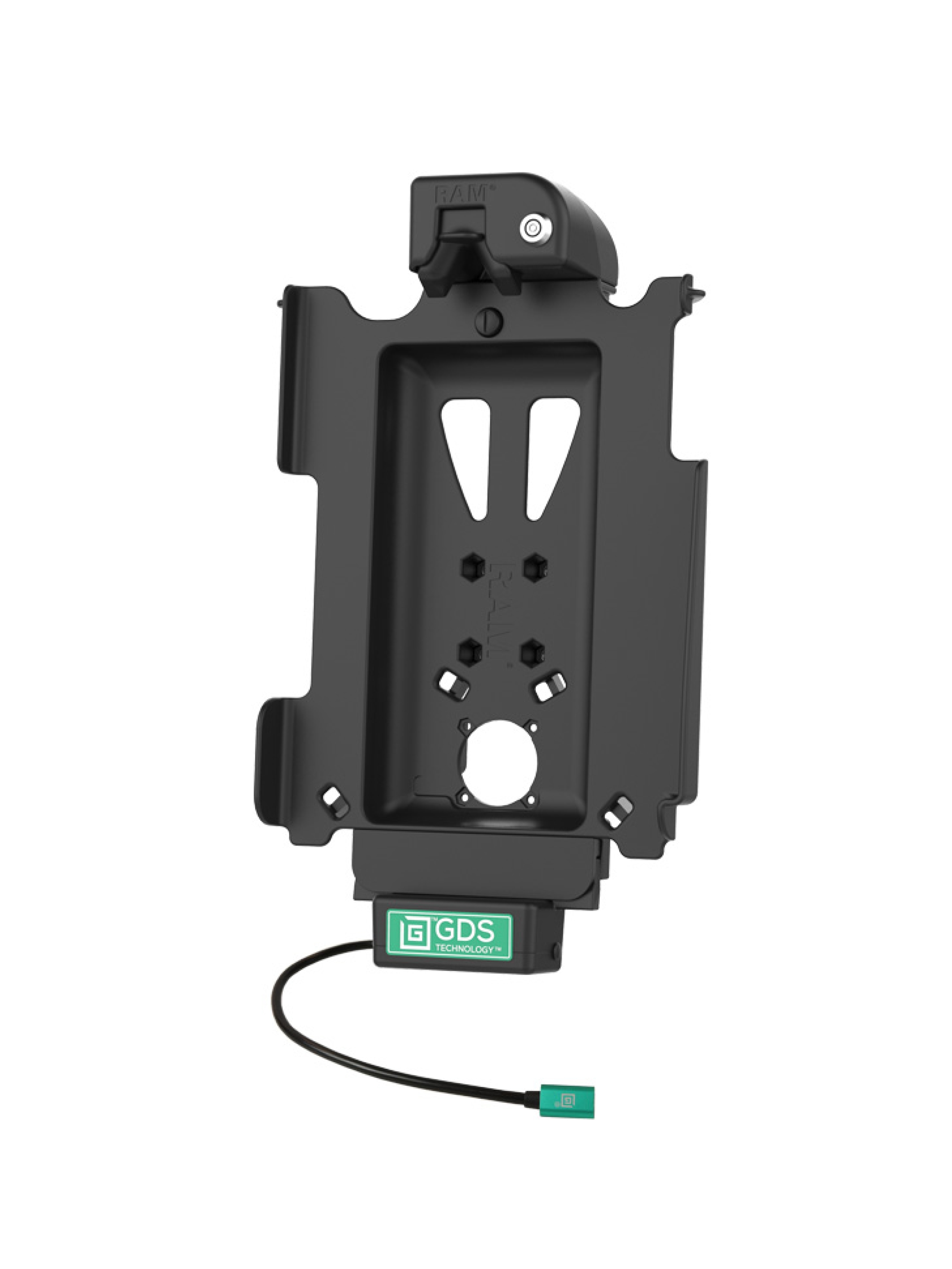 RAM Mounts GDS Tough-Dock Halteschale (Schlüsselverriegelung) für Apple iPad 10. & 11. Gen, Pro 11" (M4), Air 11" (M2 & M3) - In IntelliSkin Next-Gen Schutzhülle - USB-C Anschluss
