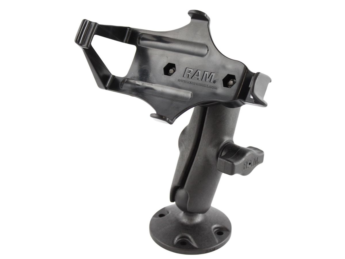 RAM Mounts Verbundstoff-Aufbauhalterung für Garmin GPSMAP 176/276/296/395/495/496 - mit runder Basisplatte, B-Kugel (1 Zoll), im Polybeutel