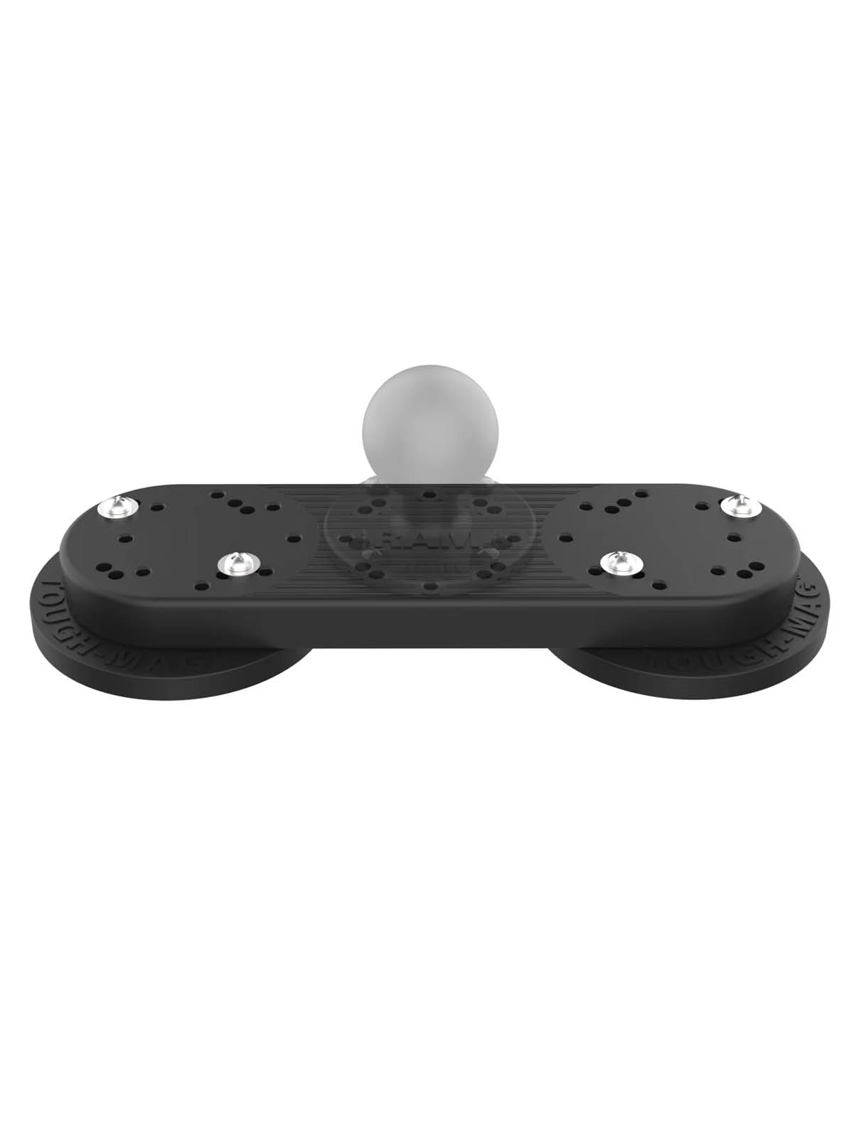 RAM Mounts Tough-Mag™ Doppel-Magnetbasis - Verbundstoffplatte, 4-Loch AMPS Lochraster