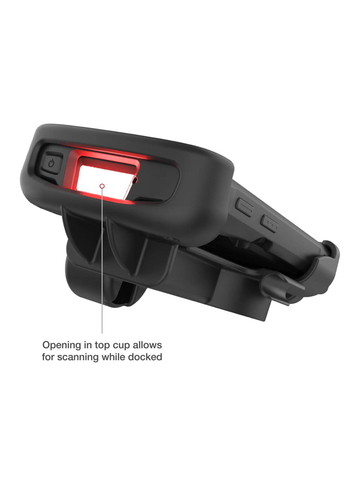 RAM Mounts Form-Fit Holder (Key-Locking) for Zebra TC201, TC22 & TC27 without Rugged Boot - Top Scanner Cutout - USB-C Power Supply - 2 Hole Pattern AMPS