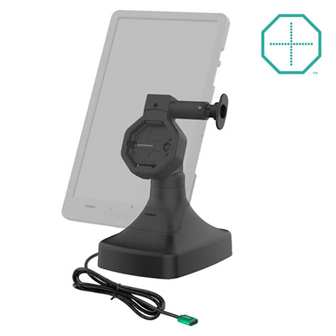 RAM Mounts GDS Uni-Conn Stand-Dockingstation - Dreh- & Schwenkbar - USB-C-Anschluss - Rückseitige Pogo-Pads