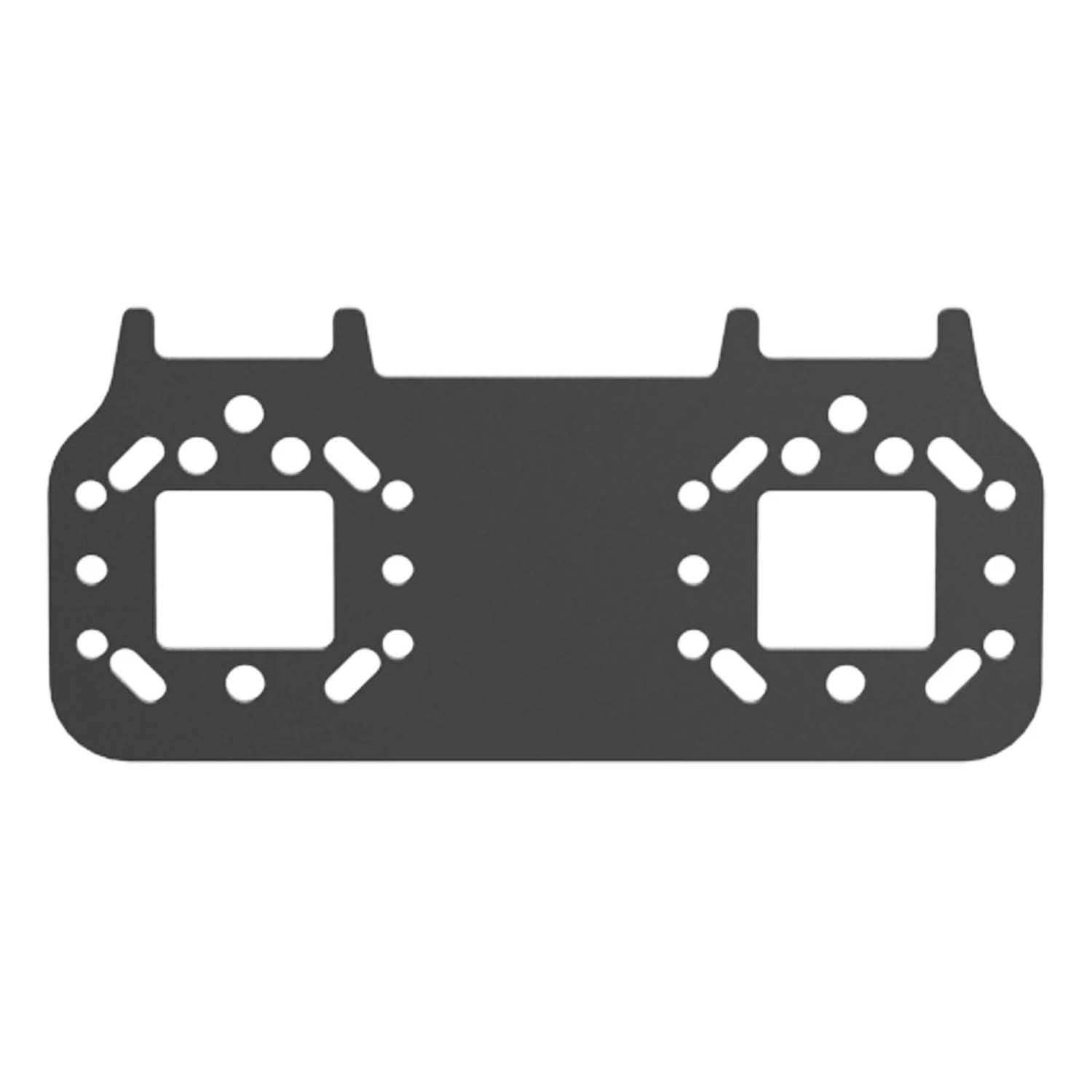 RAM Mounts Adapterplatte für Mikrofone - ca. 158 mm lang, 2- und 4-Loch AMPS