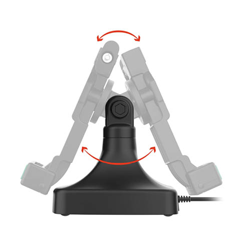RAM Mounts GDS Uni-Conn Stand-Dockingstation (abschließbar) - Dreh- & Schwenkbar - USB-C-Anschluss - Pogo-Pads unten