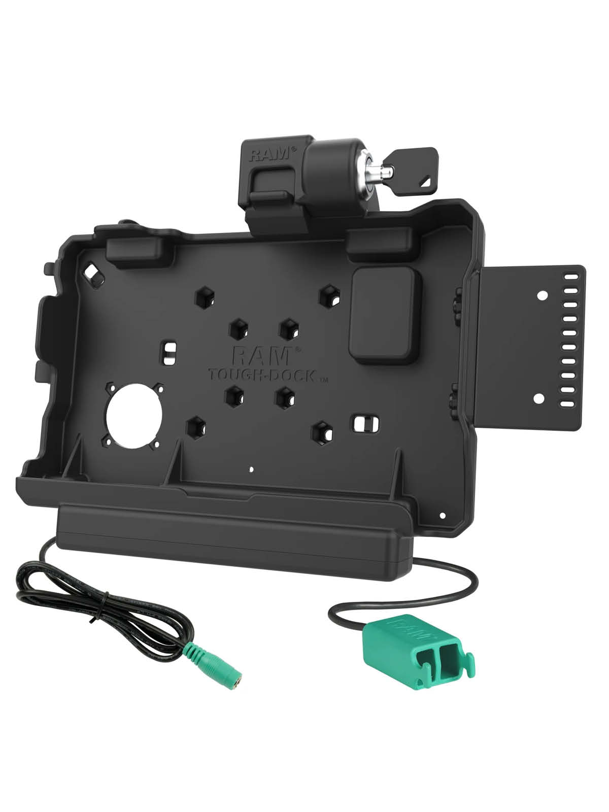 RAM Mounts Form-Fit Halteschale (Schlüsselverriegelung) für Getac ZX80 Rugged Tablet - 5.5mm DC & Dual USB-A-Anschluss RAM Mounts Form-Fit Halteschale (Schlüsselverriegelung) für Getac ZX80 Rugged Tablet - 5.5mm DC & Dual USB-A-Anschluss