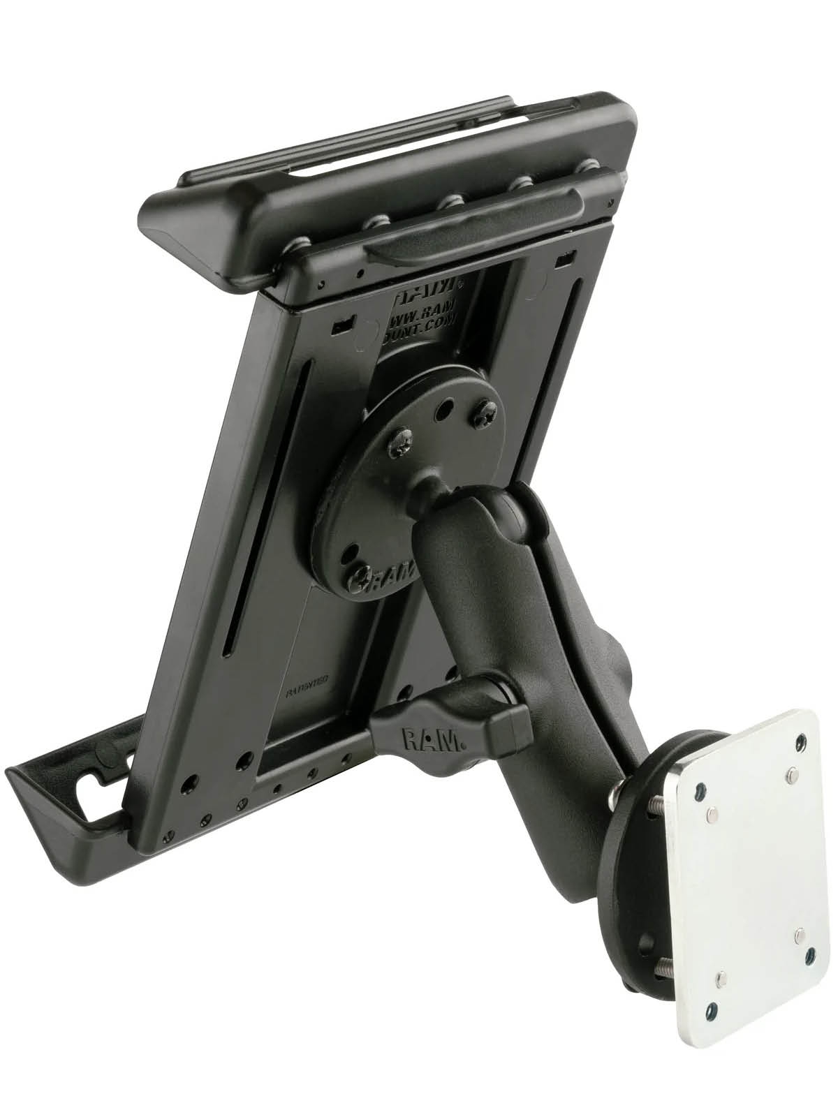 RAM Mounts Tab-Tite Halterung für 7-8 Zoll Tablets inkl. Gegenplatte - B-Kugel (1 Zoll), mittlerer Verbindungsarm