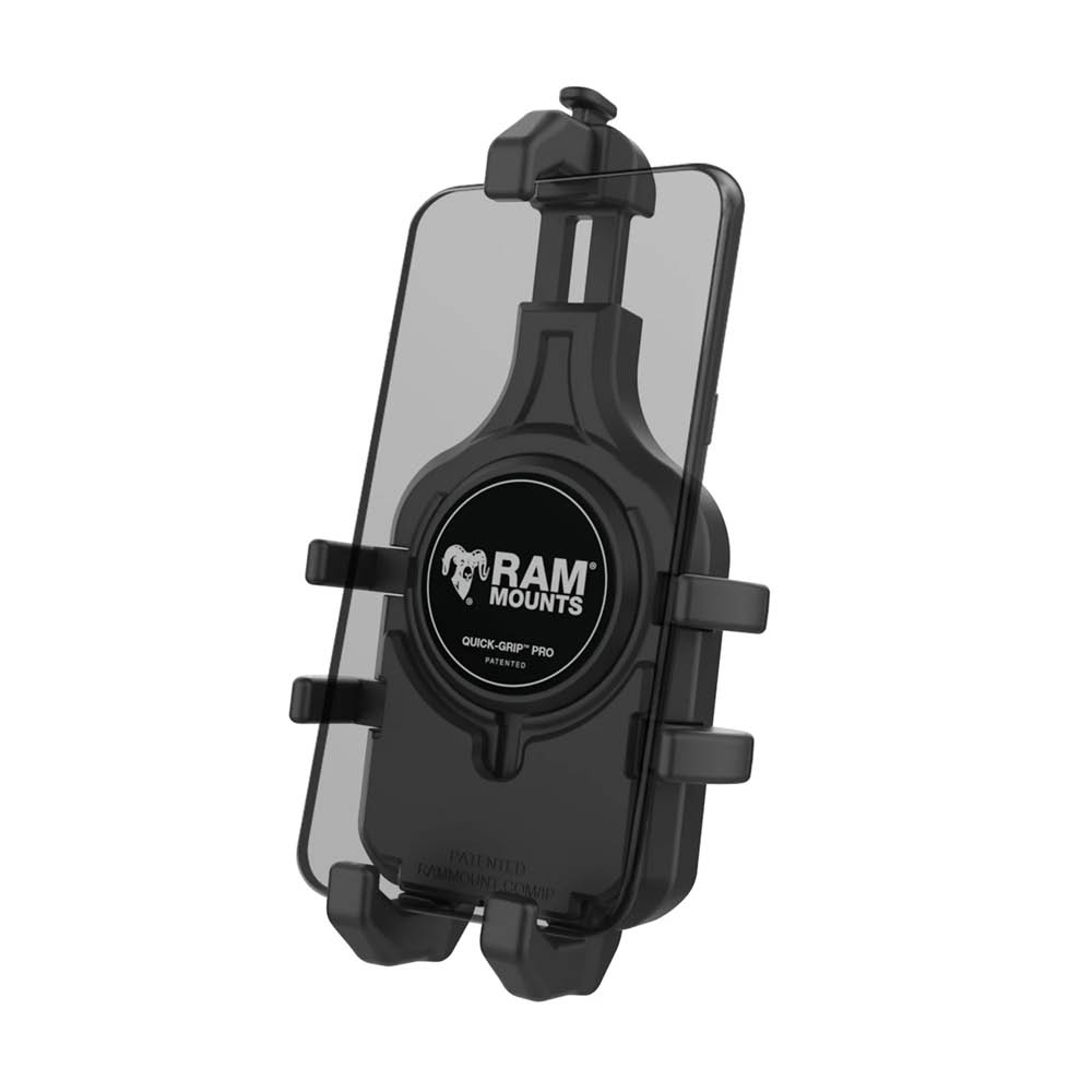 RAM Mounts Quick-Grip™ Pro Universal Halteschale für Smartphones - MagSafe kompatibel, 4-Loch AMPS-Aufnahme