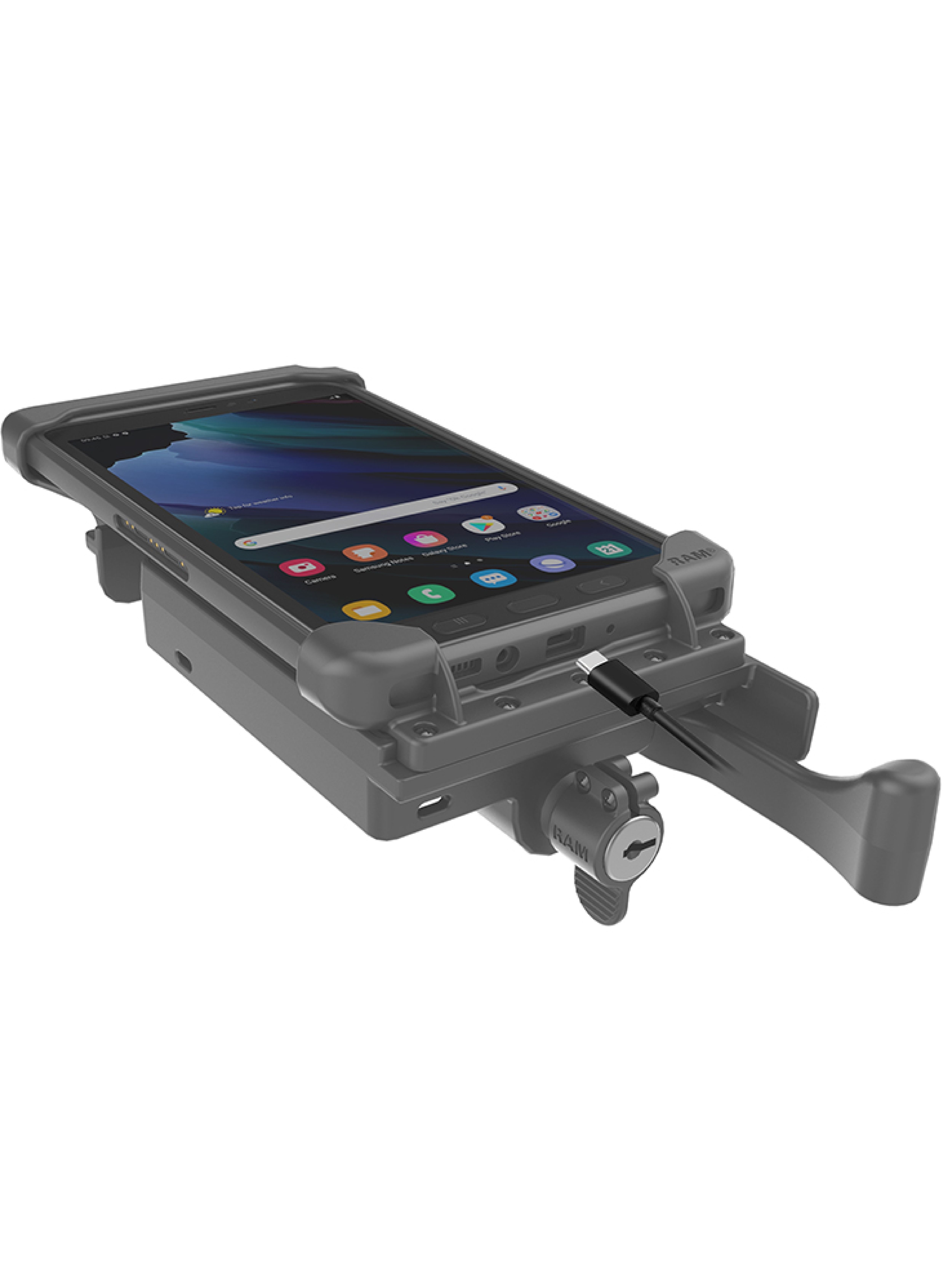 RAM Mounts Tab-Lock (Schlüsselverriegelung) Halteschale für Samsung Galaxy Tab Active3 & Active5