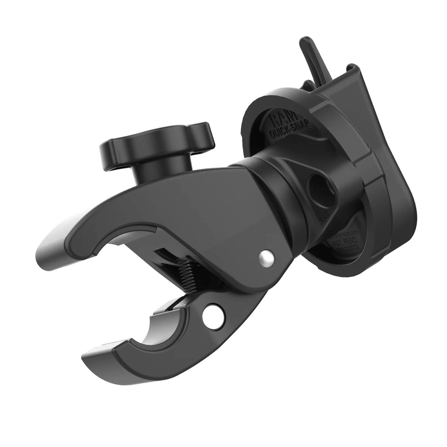 RAM Mounts Tough-Claw (klein) mit montiertem Mikrofon-Adapter - Durchmesser 15,9-29,0 mm, Tough-Bar geeignet