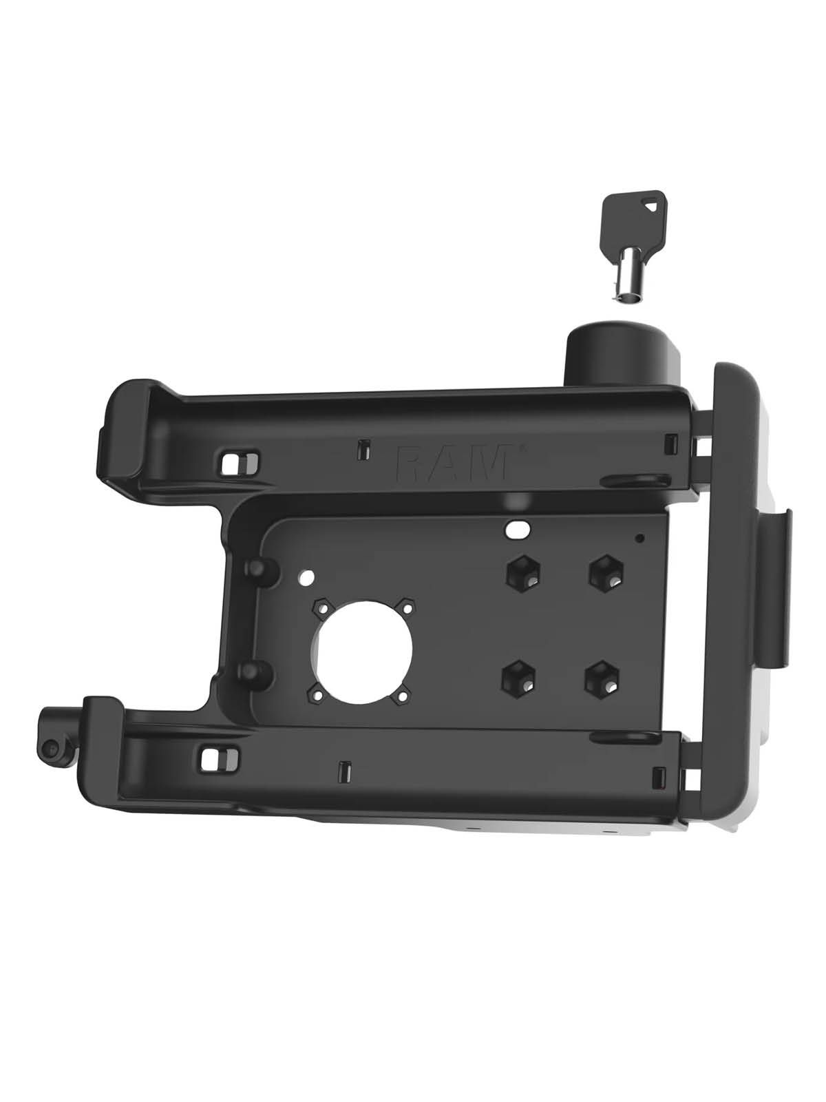 RAM Mounts Form-Fit Halteschale für Getac ZX70 - abschließbar, Temp-Modul kompatibel, 4-Loch AMPS-Aufnahme