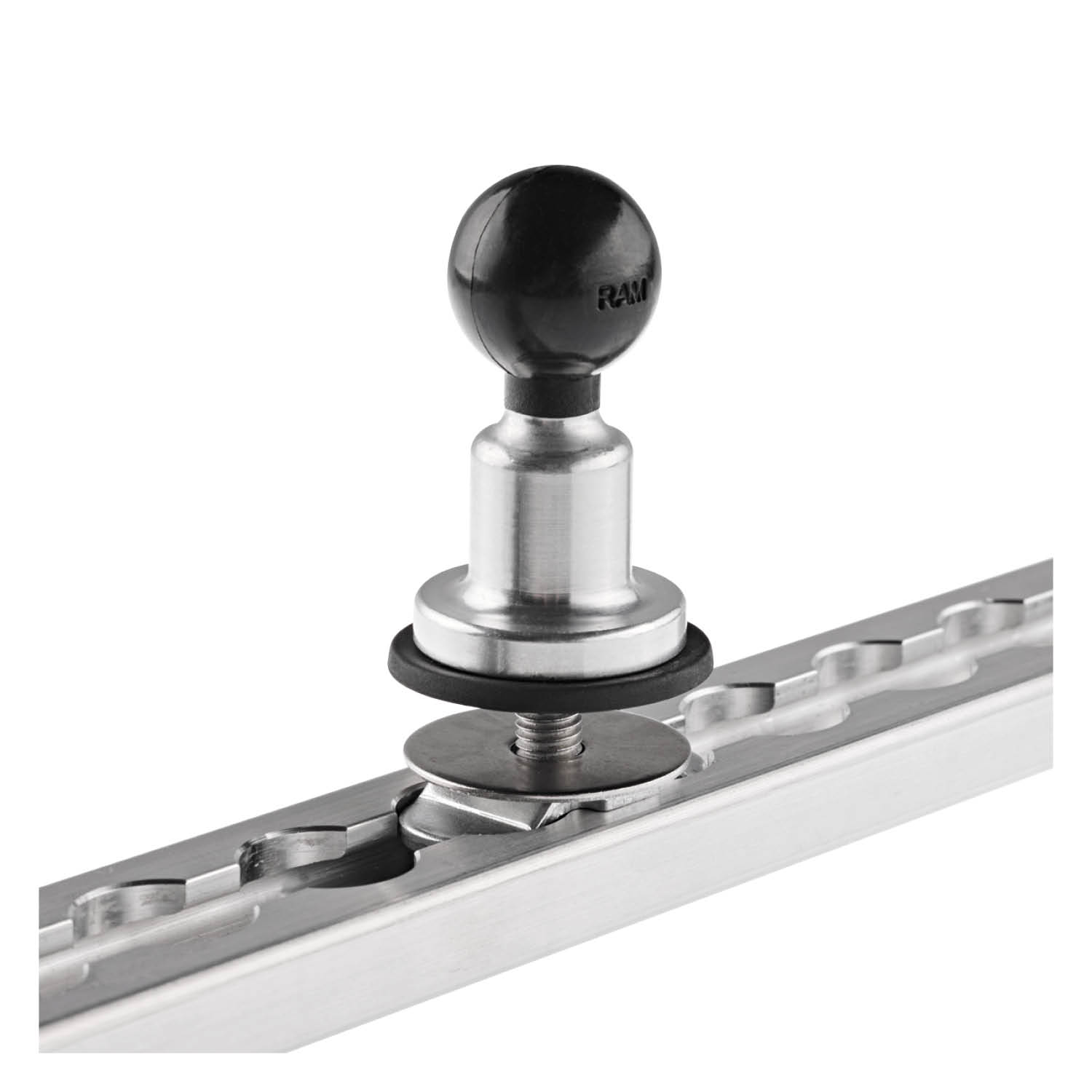 RGM Aluminium-Kugeladapter mit Innengewinde - M8 x 1,25 x 20 - B-Kugel (1 Zoll)