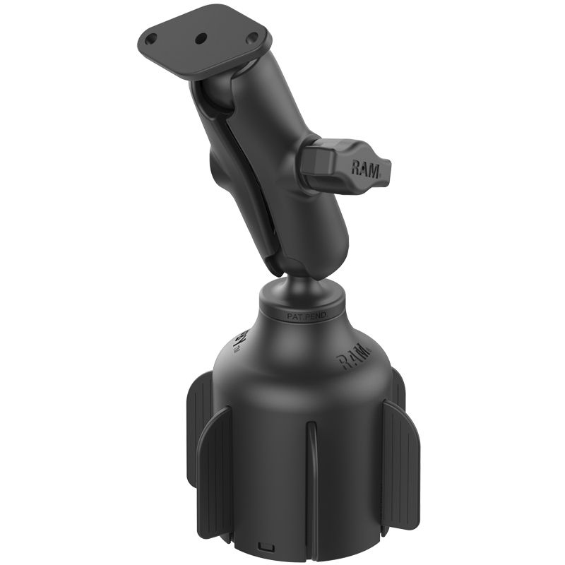 RAM Mounts Verbundstoff-Set für Getränkehalter (Fahrzeuge) - Getränkehalter-Basis, mittlerer Verbindungsarm, Diamond-Anbindung, B-Kugel (1 Zoll), im P