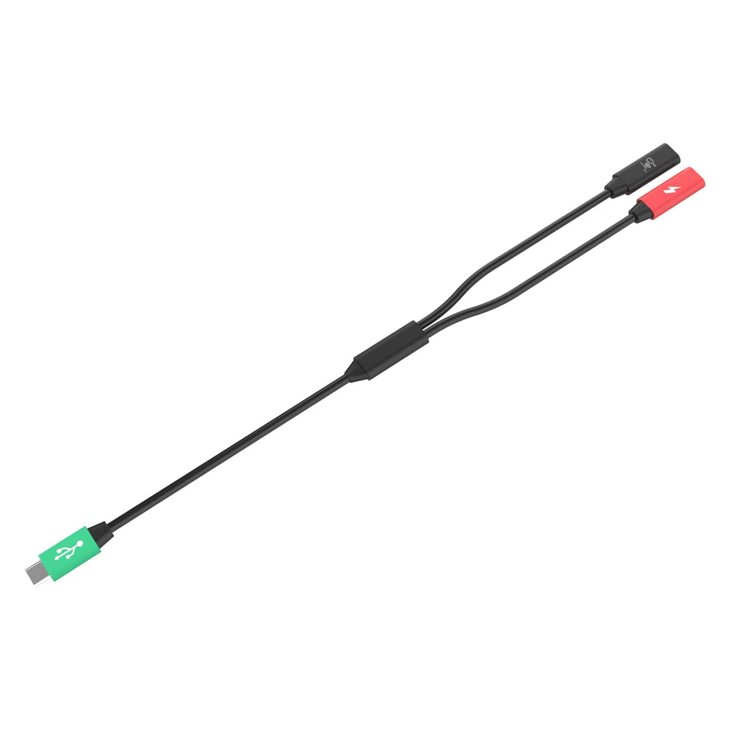 RAM Mounts Y-Verbindungskabel - 1x 1 USB-C (männlich) auf 2x USB-C (weiblich), ca. 30 cm lang