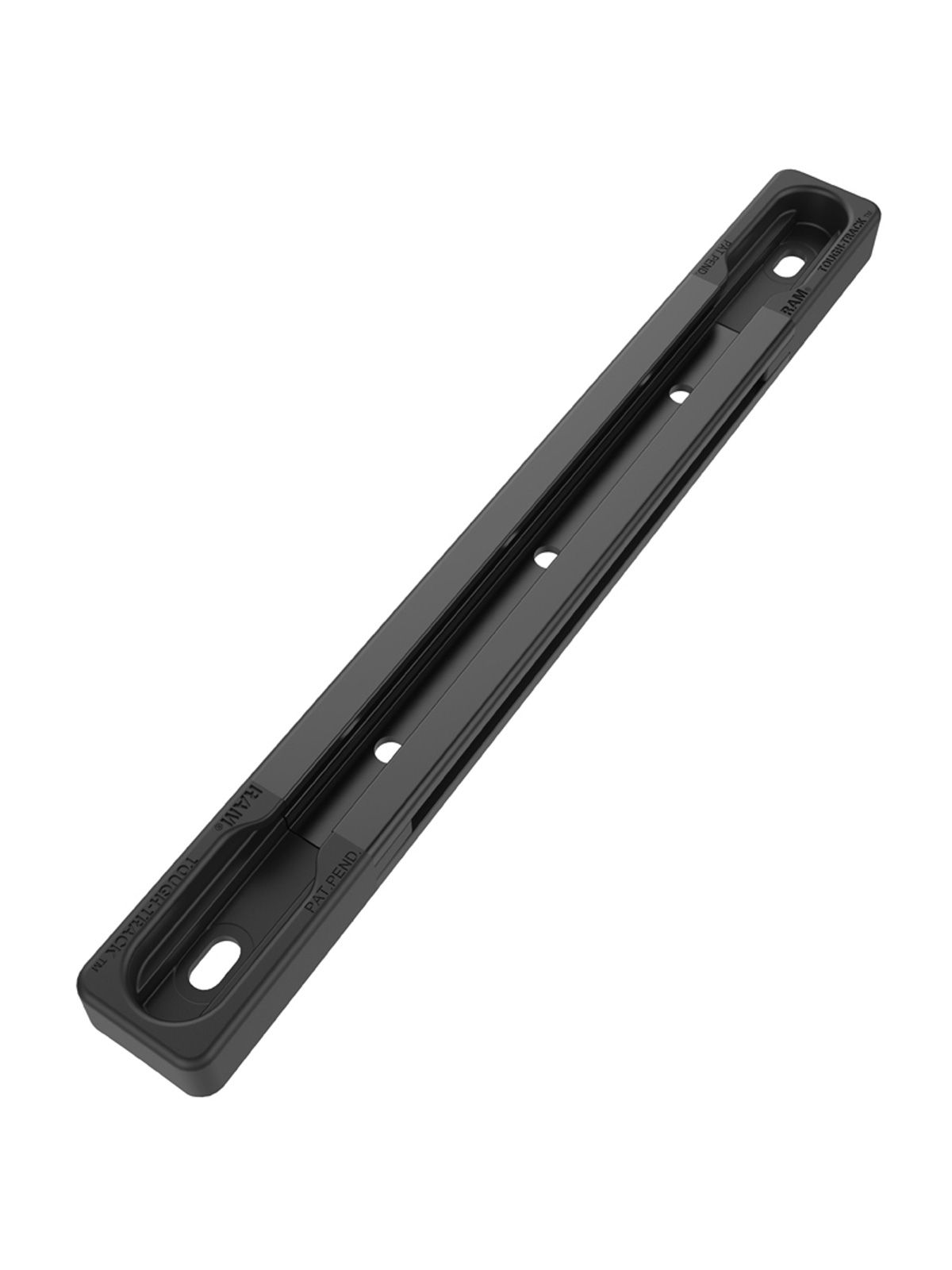 RAM Mounts Aluminium Tough-Track Schiene inkl. Endkappen - schwarz, Innenlänge 127 mm (5 Zoll)