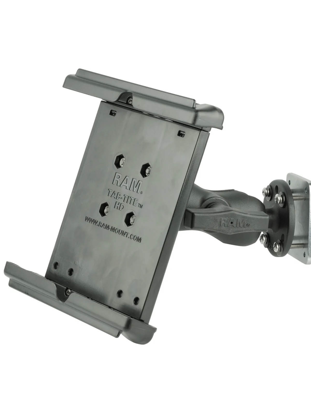 RAM Mounts Tab-Tite Halterung für 8 Zoll Tablets (inkl. Gehäuse) mit Gegenplatte - B-Kugel (1 Zoll), mittlerer Verbindungsarm