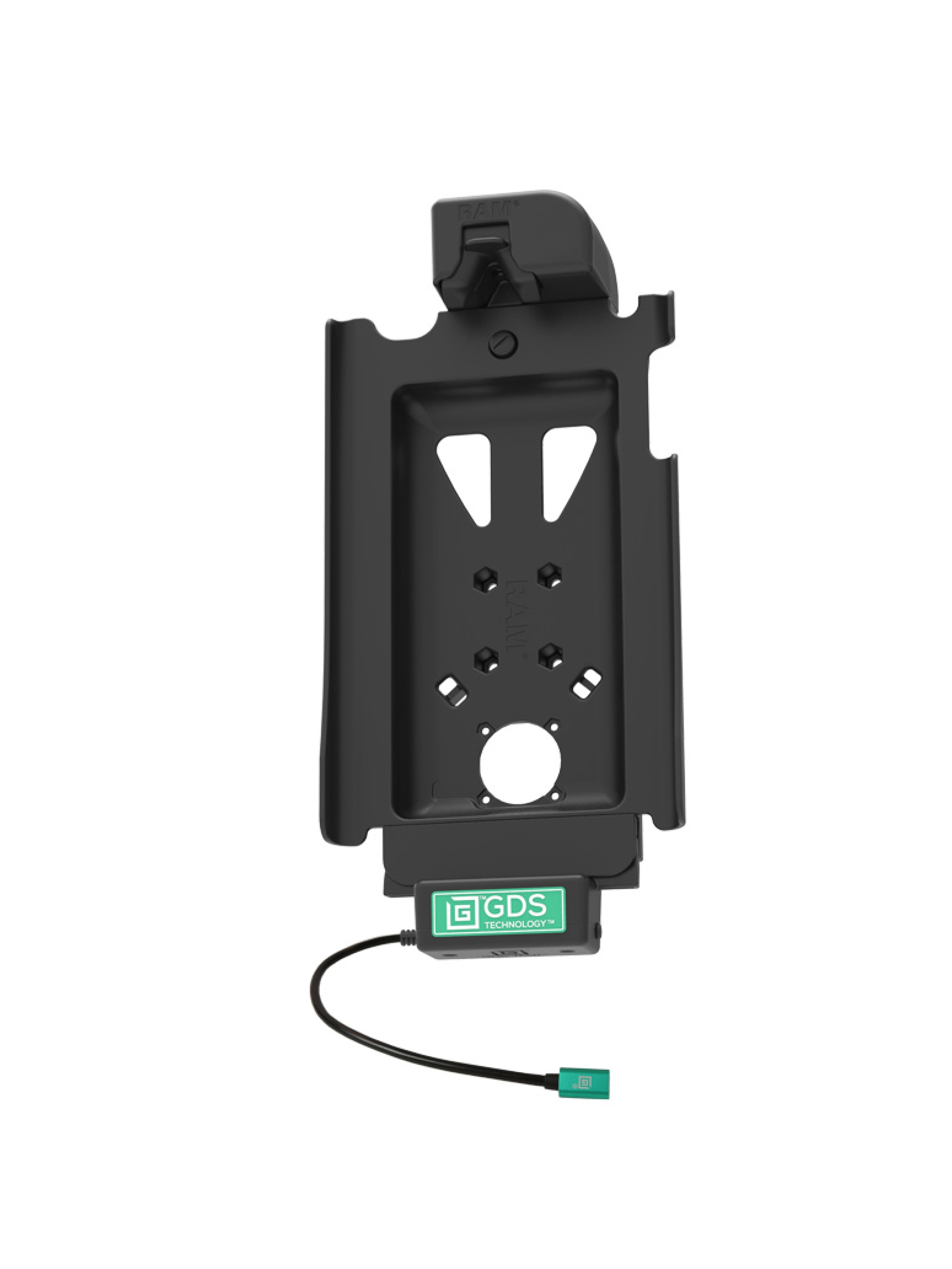 RAM Mounts GDS Tough-Dock Halteschale (Schnappverschluss) für Samsung Tab A 10.1 - in IntelliSkin Next Gen Schutzhülle - USB-C-Anschluss