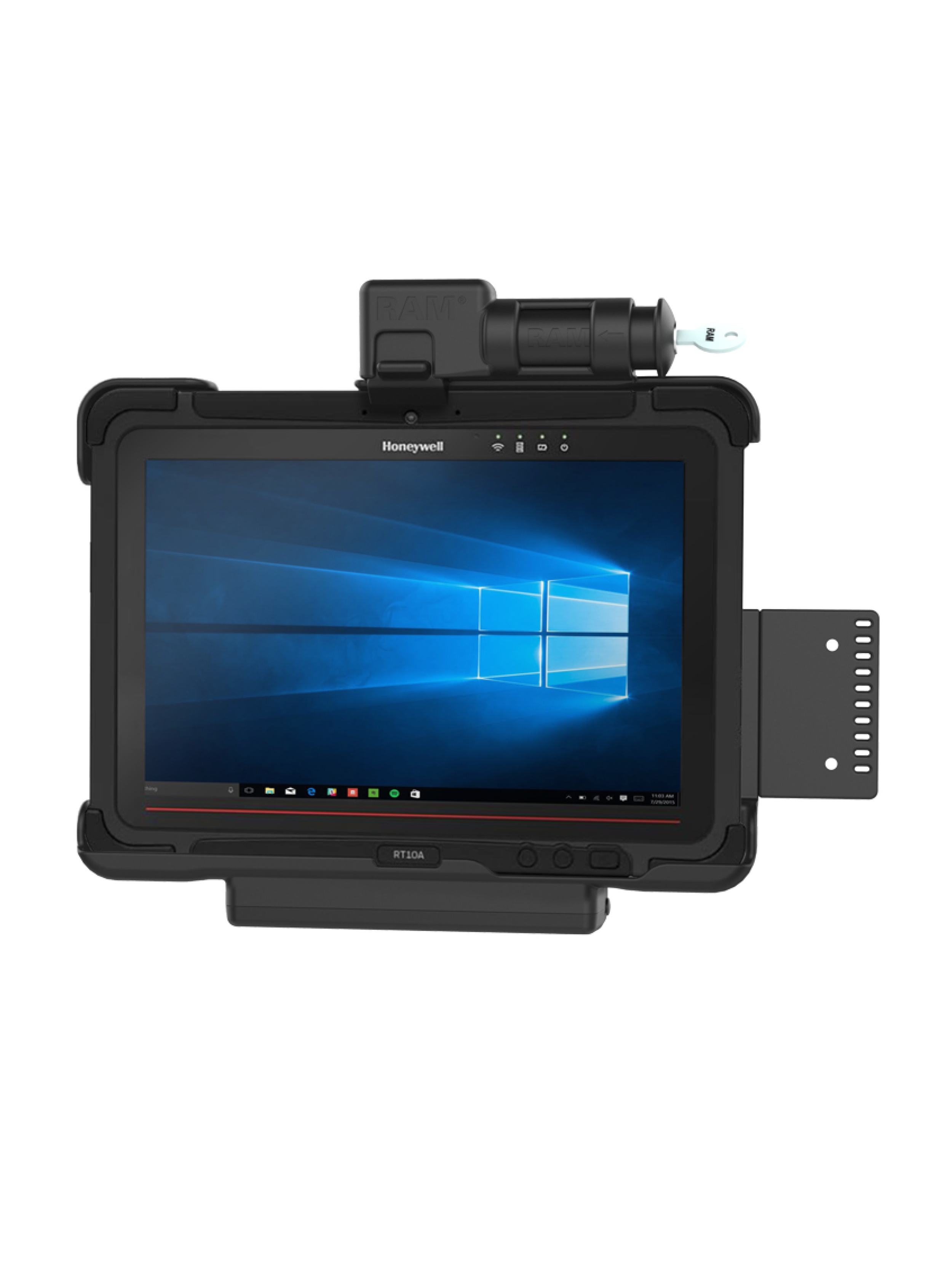 RAM Mounts Form-Fit Halteschale (Schlüsselverriegelung) für Honeywell RT10 Rugged Tablet