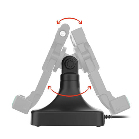 RAM Mounts GDS Uni-Conn Stand-Dockingstation (abschließbar) - Dreh- & Schwenkbar - PoE & Daten - Pogo-Pads unten