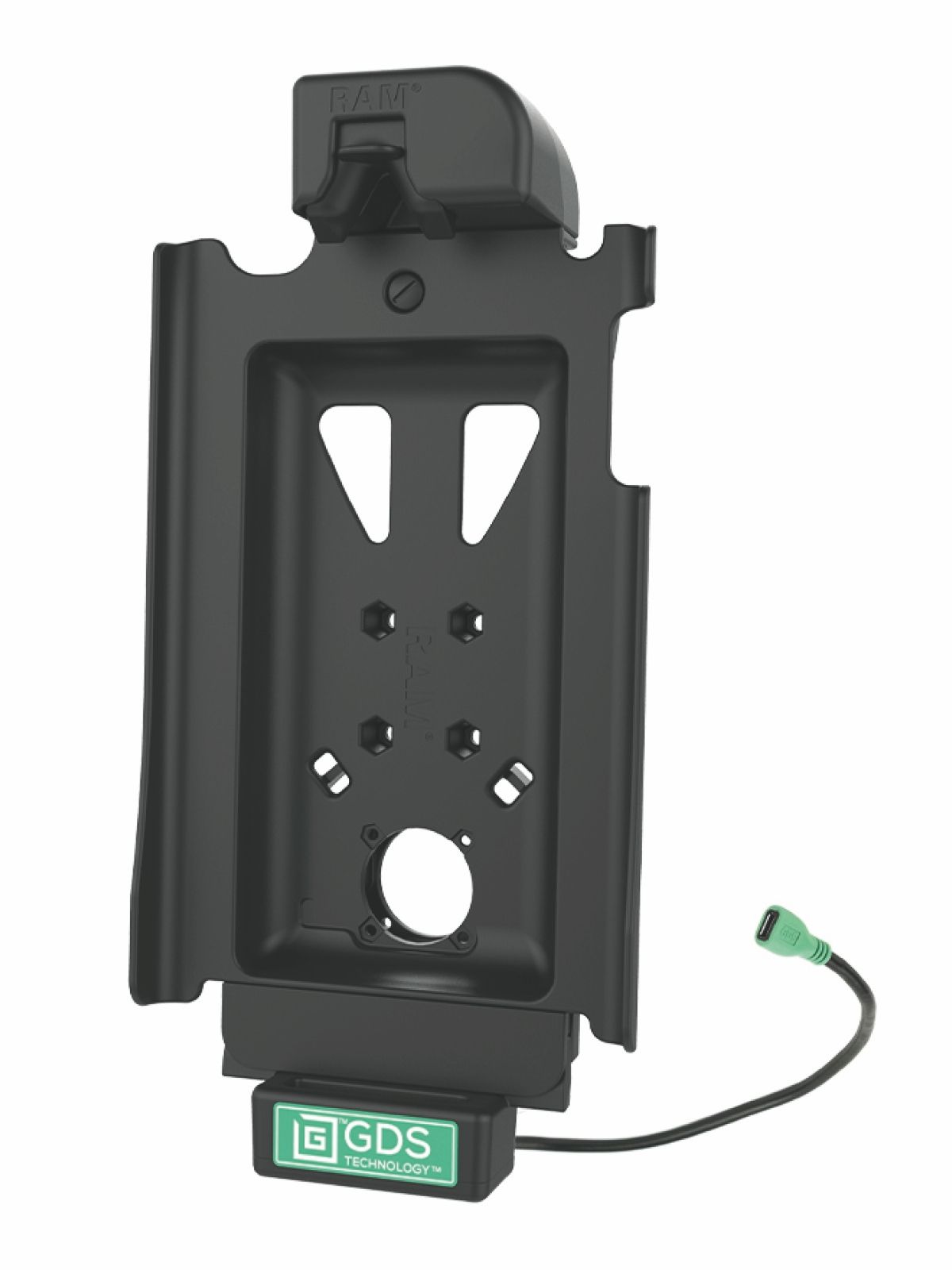 RAM Mounts GDS Tough-Dock Halteschale (Schnappverschluss) für Samsung Tab A 10.5 - in IntelliSkin Schutzhülle - USB-C-Anschluss