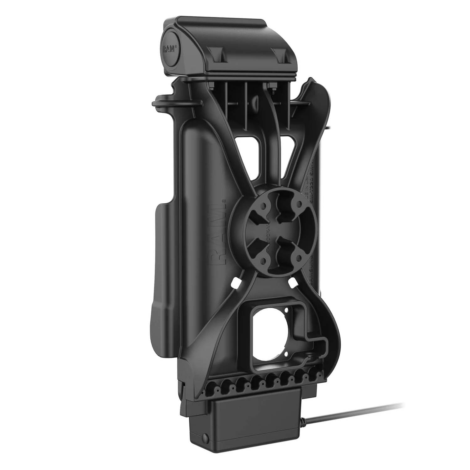 RAM Mounts GDS Tough-Dock Halteschale (Schnappverschluss) für Samsung Tab A9 & A11 - in IntelliSkin Next Gen Schutzhülle - USB-C-Anschluss