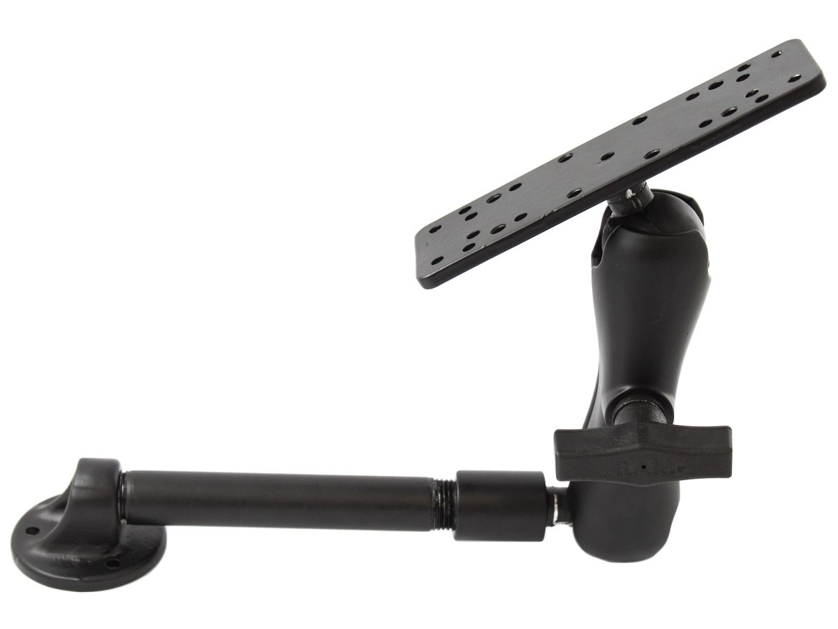 RAM Mounts Set - Basisplatte mit NPT-Innengewinde, 6 Zoll Stab, mittlerer Verbindungsarm, Adapterplatte mit div. Lochrastern, C-Kugel (1,5 Zoll)