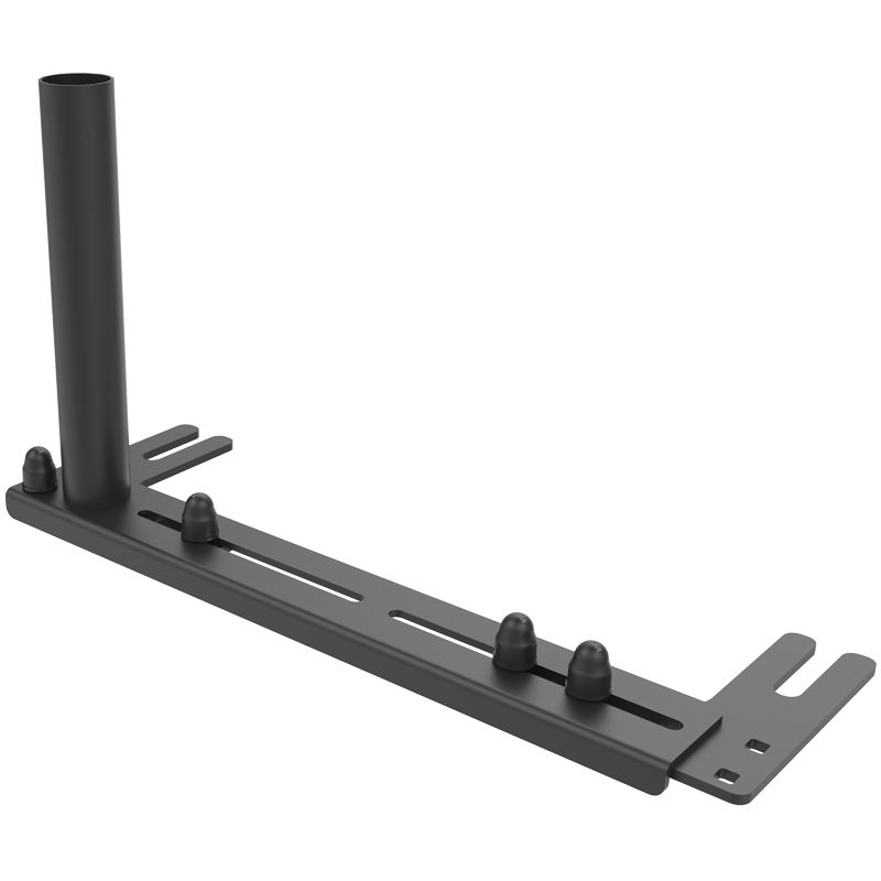 RAM Mounts Universal Fahrzeug-Basis für Laptop-Halterungen inkl. Tele Pole Aufnahme - Revers-Modell, Sitzschraubenabstand: min. 230 mm – max. 475 mm