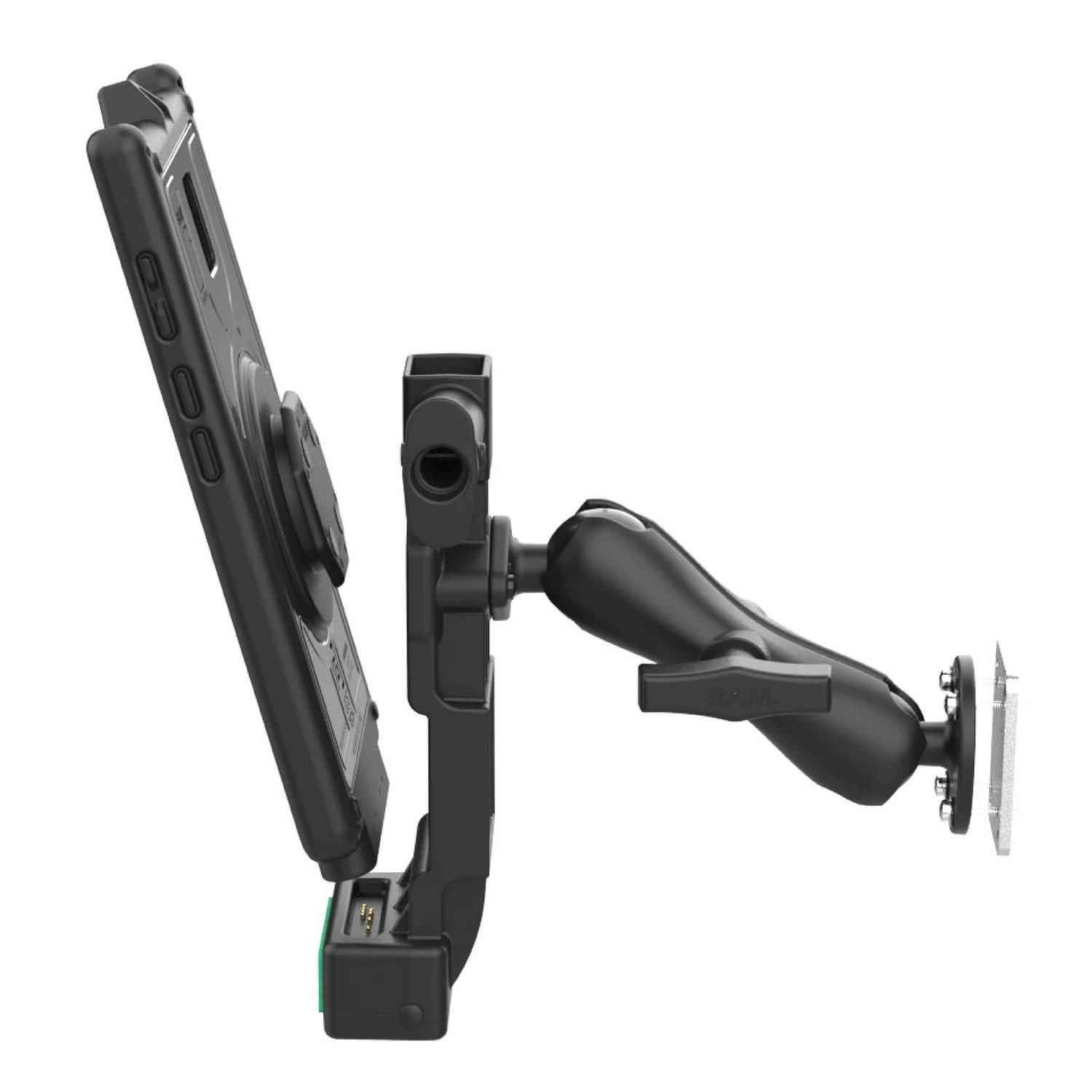 RAM Mounts GDS Uni-Conn Fahrzeug Ladestation für Samsung Tab Active 5 - C-Kugel (1,5 Zoll), USB-C-Anschluss - 4-Loch AMPS