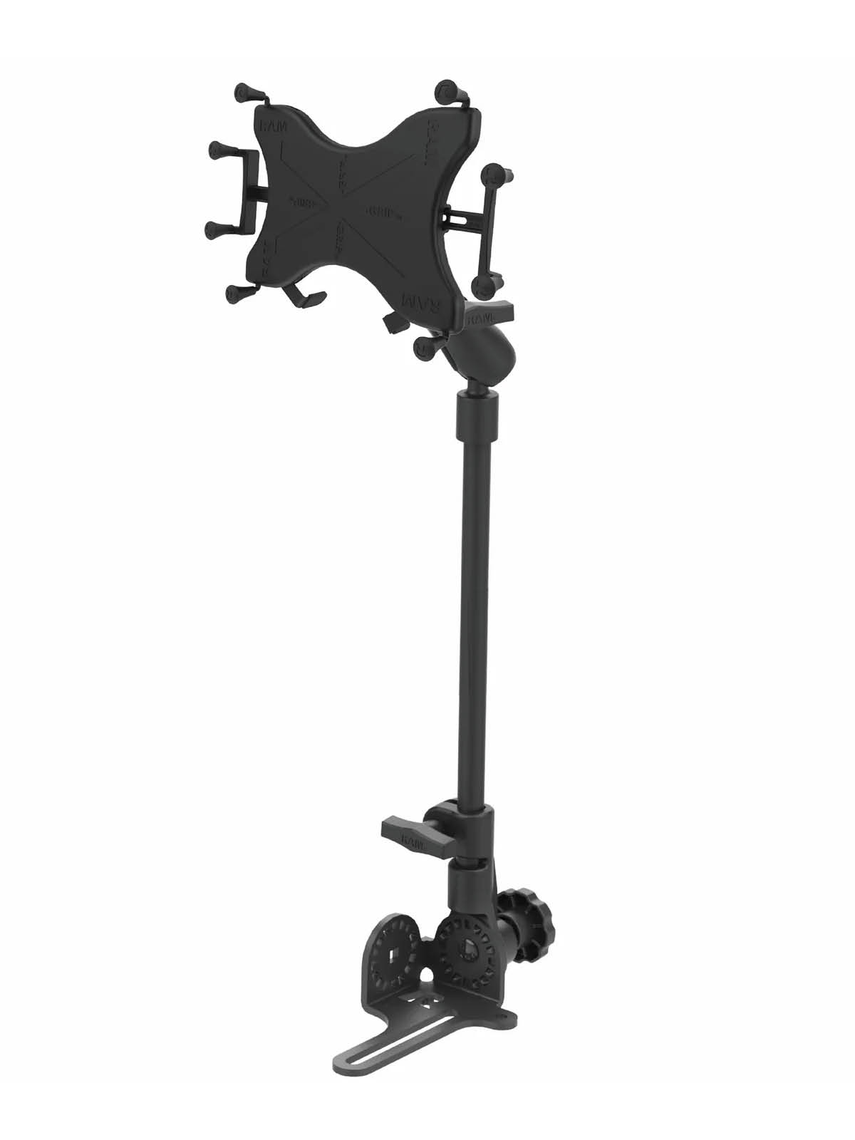RAM Mounts Pod HD Universal Fahrzeughalterung für 9-11 Zoll Tablets - C-Kugel (1,5 Zoll), Ratchet-System, X-Grip Halteschale