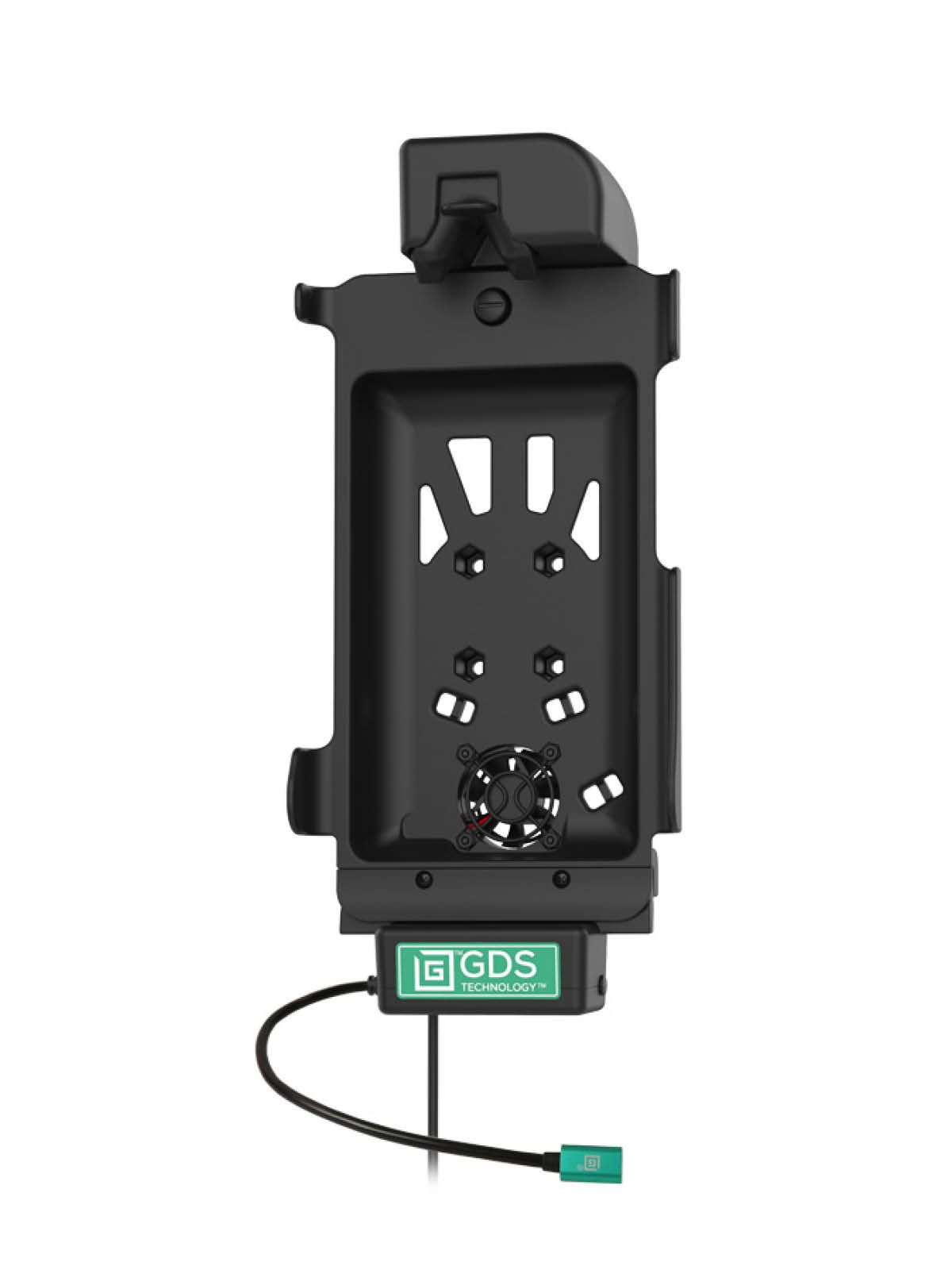 RAM Mounts GDS Cool-Dock Halteschale (Schnappverschluss) Samsung Tab Active3 & Active5 - in IntelliSkin Next Gen Schutzhülle - Mit Lüfter - USB-C-Anschluss