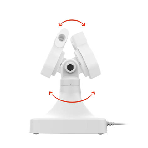 RAM Mounts GDS Uni-Conn Stand-Dockingstation - Dreh- & Schwenkbar - USB-C & Daten - Rückseitige Pogo-Pads - hellgrau