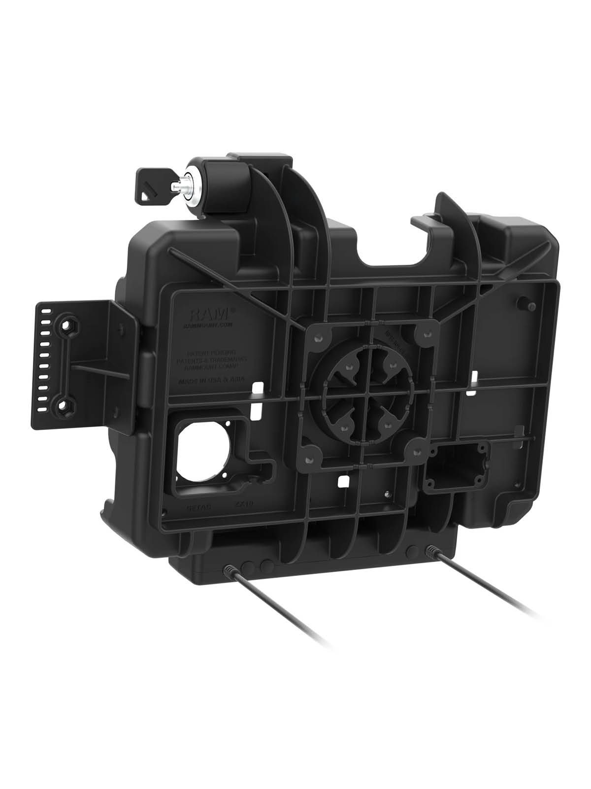 RAM Mounts Form-Fit Halteschale (Schlüsselverriegelung) für Getac ZX10 Rugged Tablet - 5.5mm DC & USB-A-Anschluss