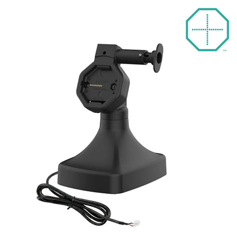 RAM Mounts GDS Uni-Conn Stand-Dockingstation - Dreh- & Schwenkbar - Strom über PoE - Rückseitige Pogo-Pads