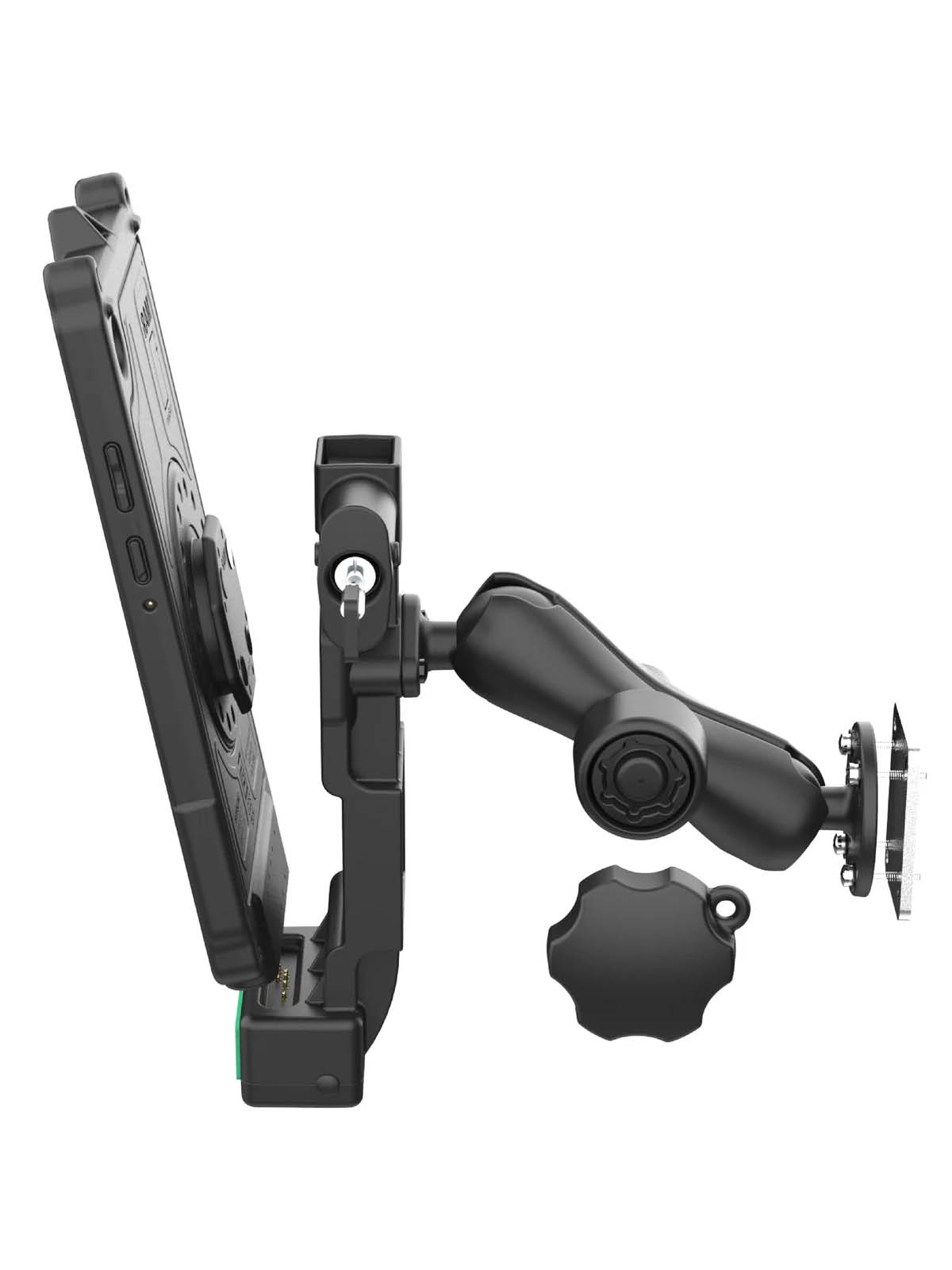 RAM Mounts GDS Uni-Conn™ Fahrzeug-Ladestation (abschließbar) für Samsung Tab A11 in IntelliSkin Schutzhülle - C-Kugel (1,5 Zoll) - USB-C Anschluss