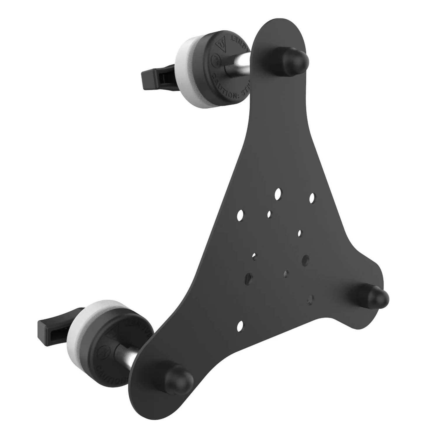 RAM Mounts Tough-Mag™ 3-Punkt Magnetbasis - neigbar für gekrümmte Scheiben, 4-Loch AMPS & VESA 75x75 mm Lochraster