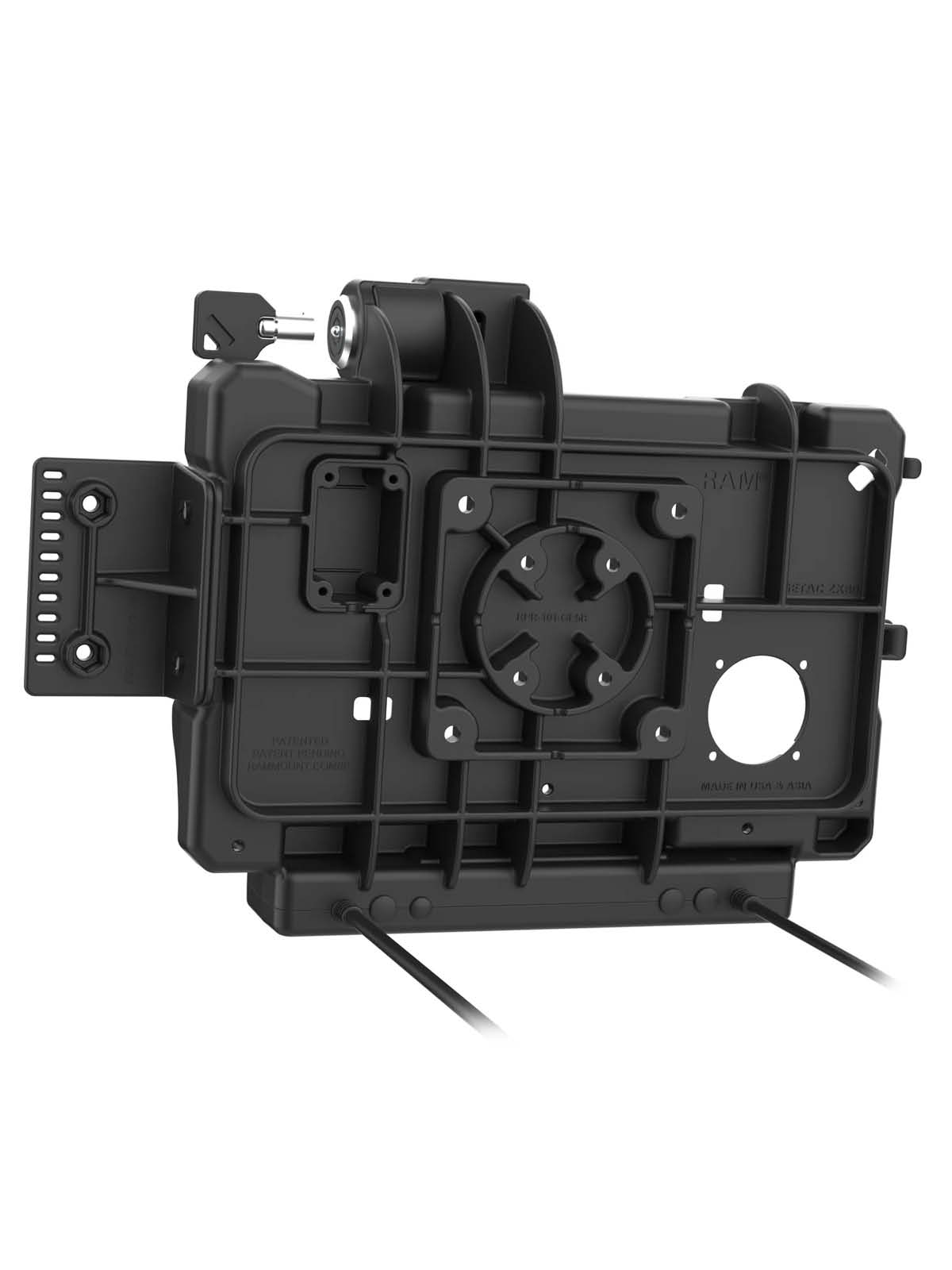 RAM Mounts Form-Fit Halteschale (Schlüsselverriegelung) für Getac ZX80 Rugged Tablet - 5.5mm DC & Dual USB-A-Anschluss RAM Mounts Form-Fit Halteschale (Schlüsselverriegelung) für Getac ZX80 Rugged Tablet - 5.5mm DC & Dual USB-A-Anschluss